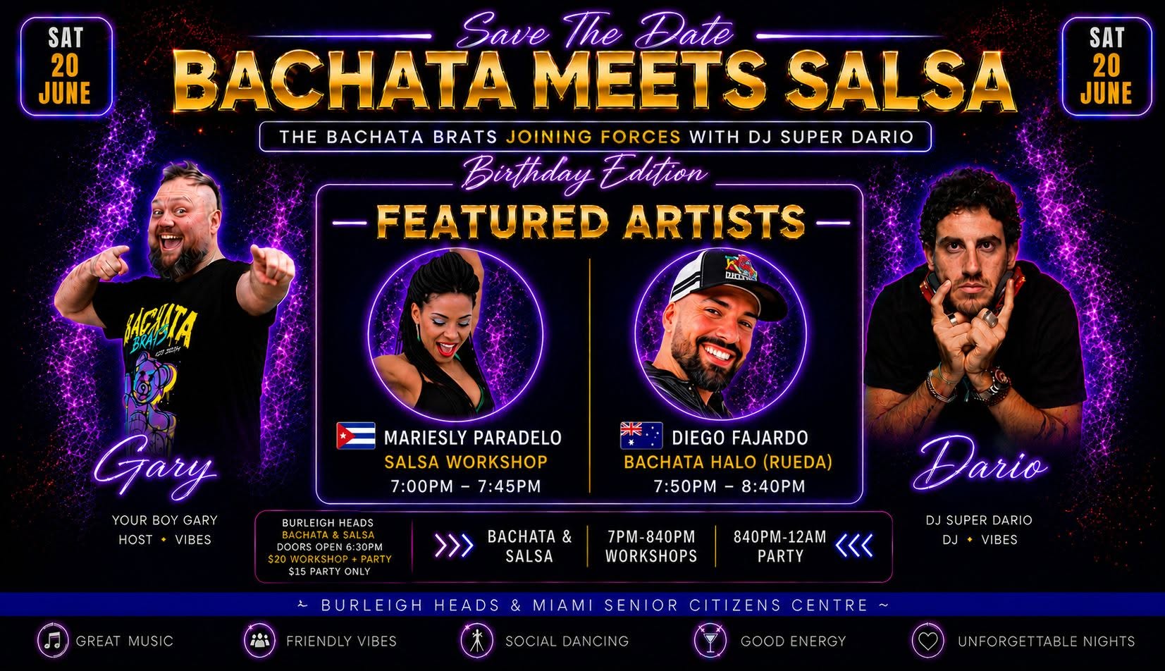 Bachata Meets Salsa PARTY - Gold Coast - Come Dance with Us!