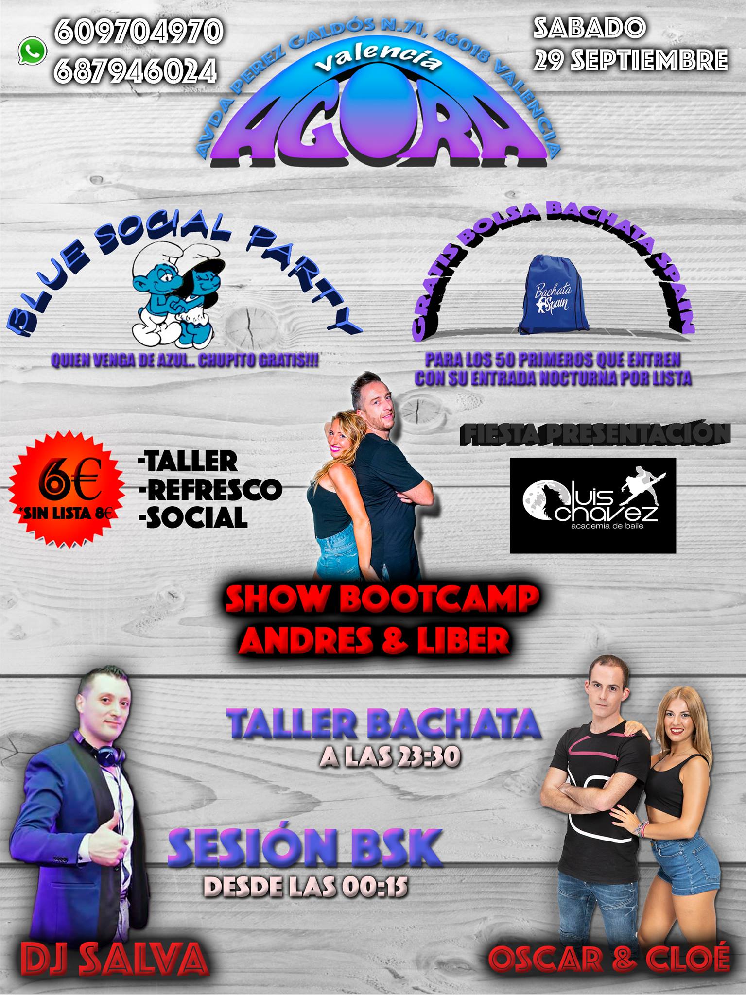 Fiesta Agora Valencia 29 de Septiembre-Blue Social Party