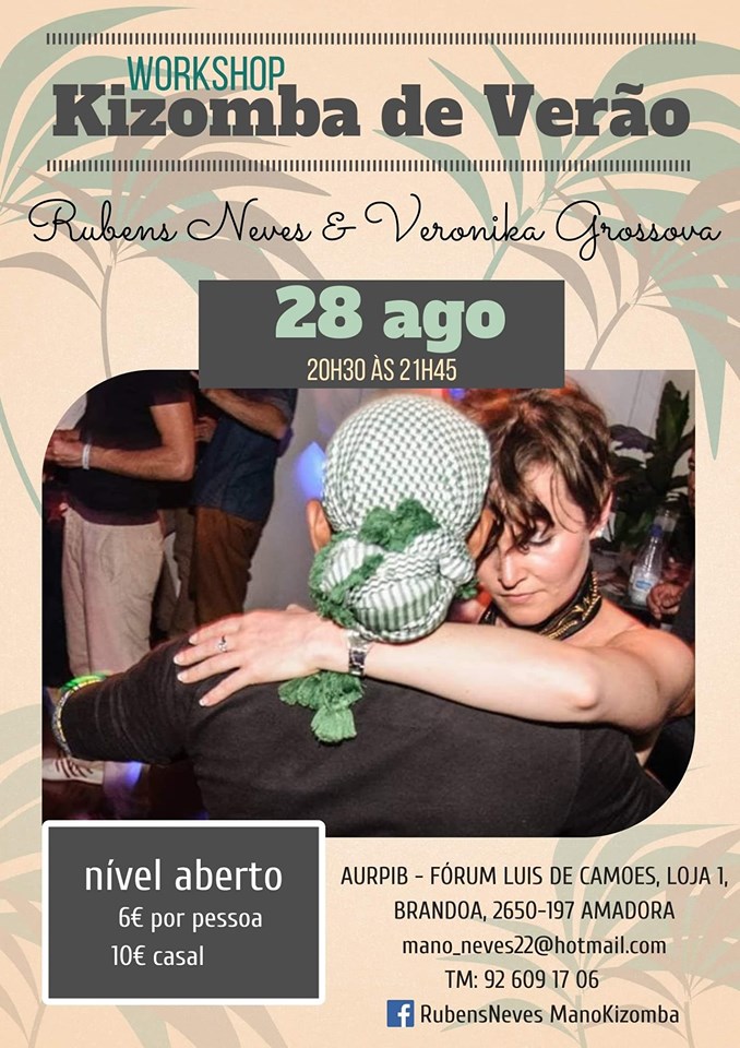 Workshop Kizomba nas Férias de verão