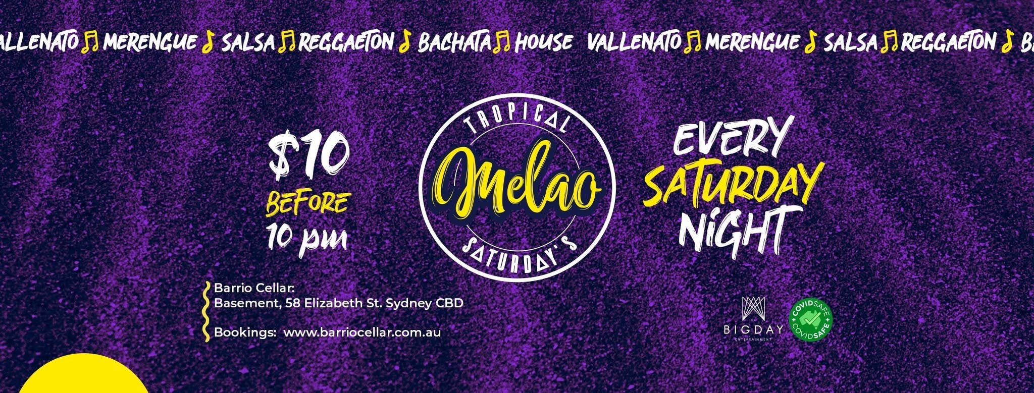 Tropical MELAO Saturday's