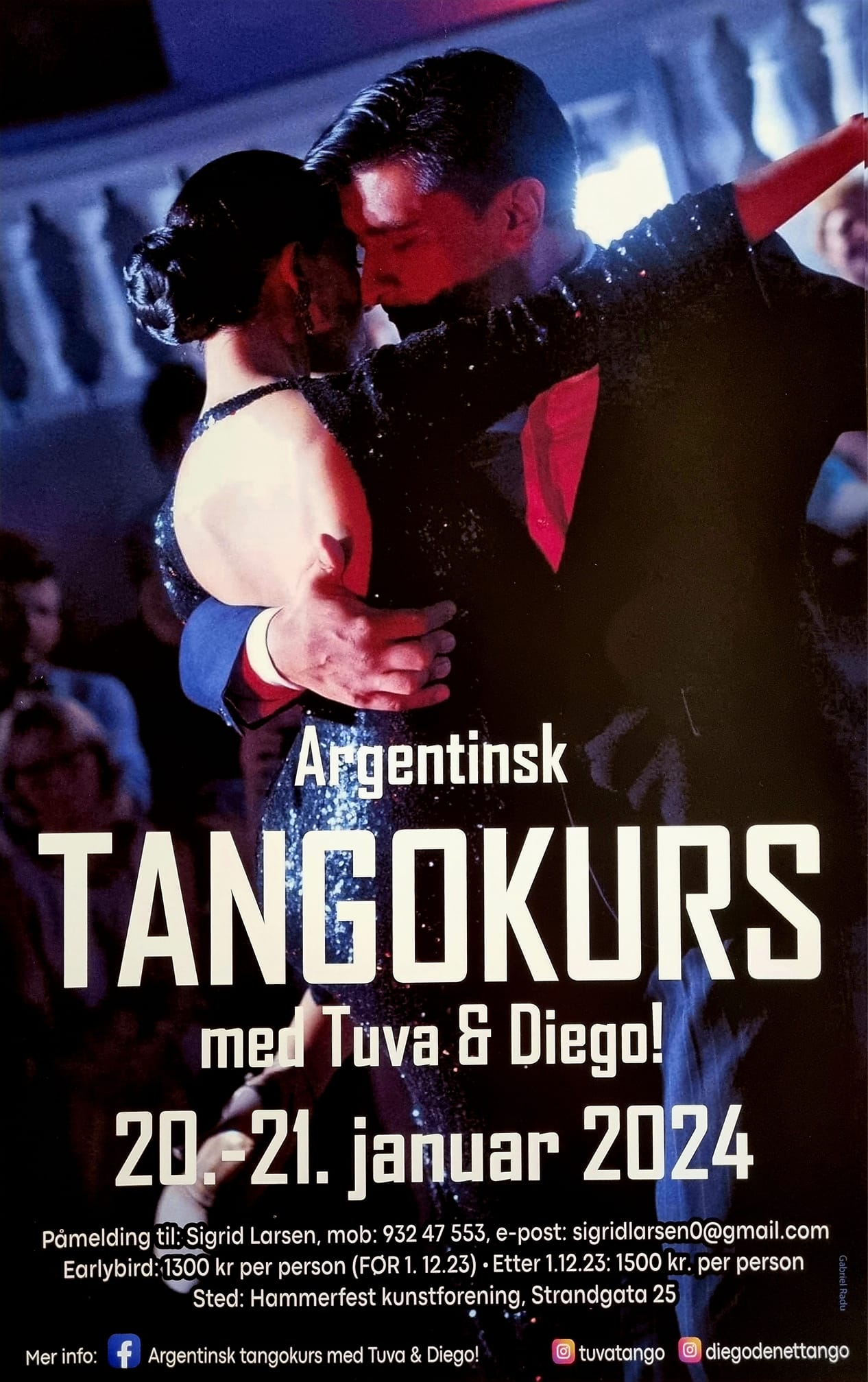 Argentinsk tangokurs med Tuva & Diego!