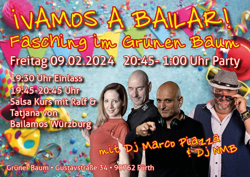 ¡Vamos a Bailar! Fasching im Grünen Baum 🌳