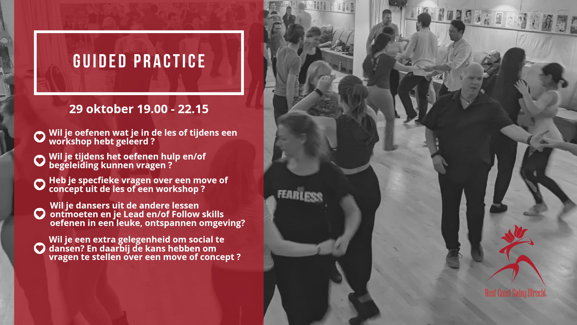Guided Practice West Coast Swing (Utrecht)