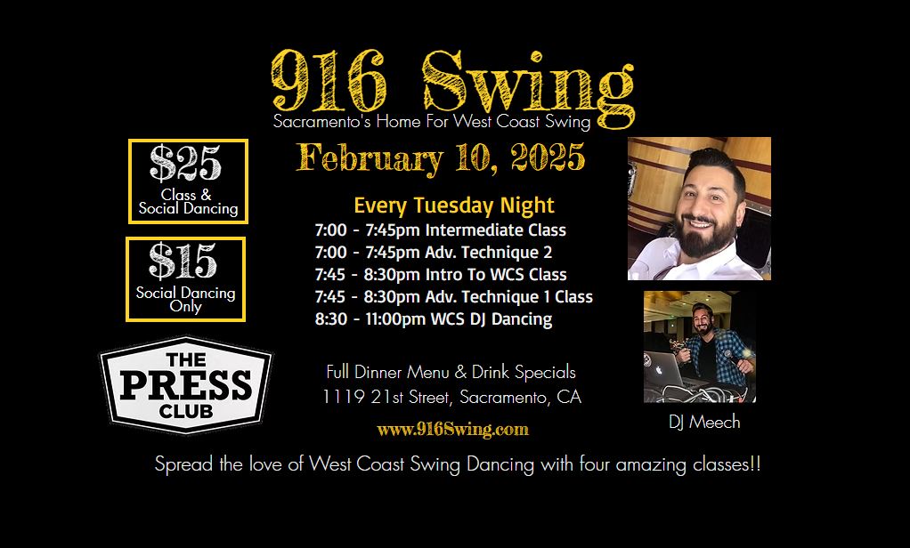 916 Swing with Demetre Souliotes & DJ Meech, February 10, 2026
