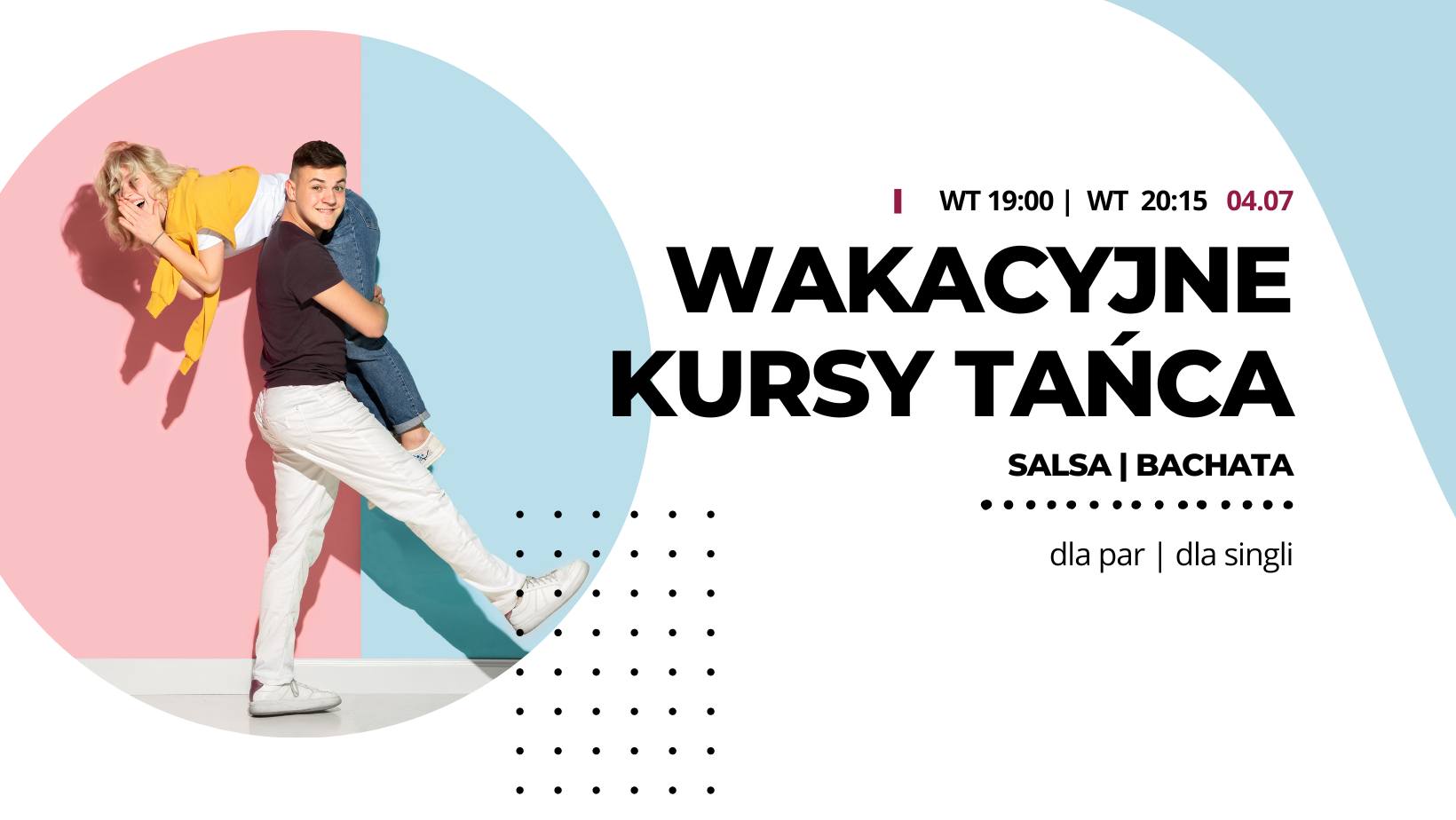 ☀️ WAKACYJNE KURSY w Libere! Salsa Bachata dla par i singli ☀️