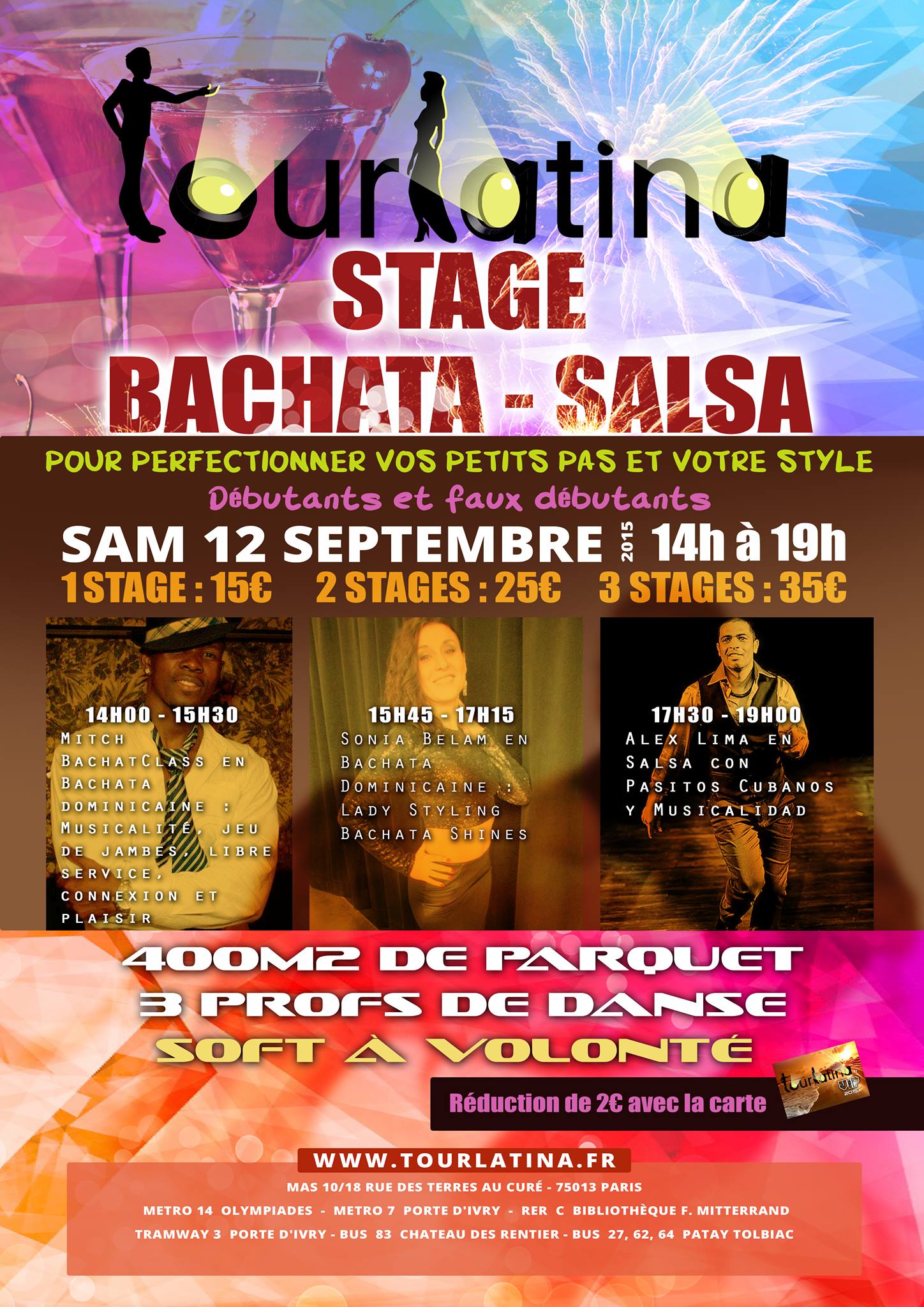 STAGES DE BACHATA & SALSA - Perfectionnez vos Petits Pas & votre Style