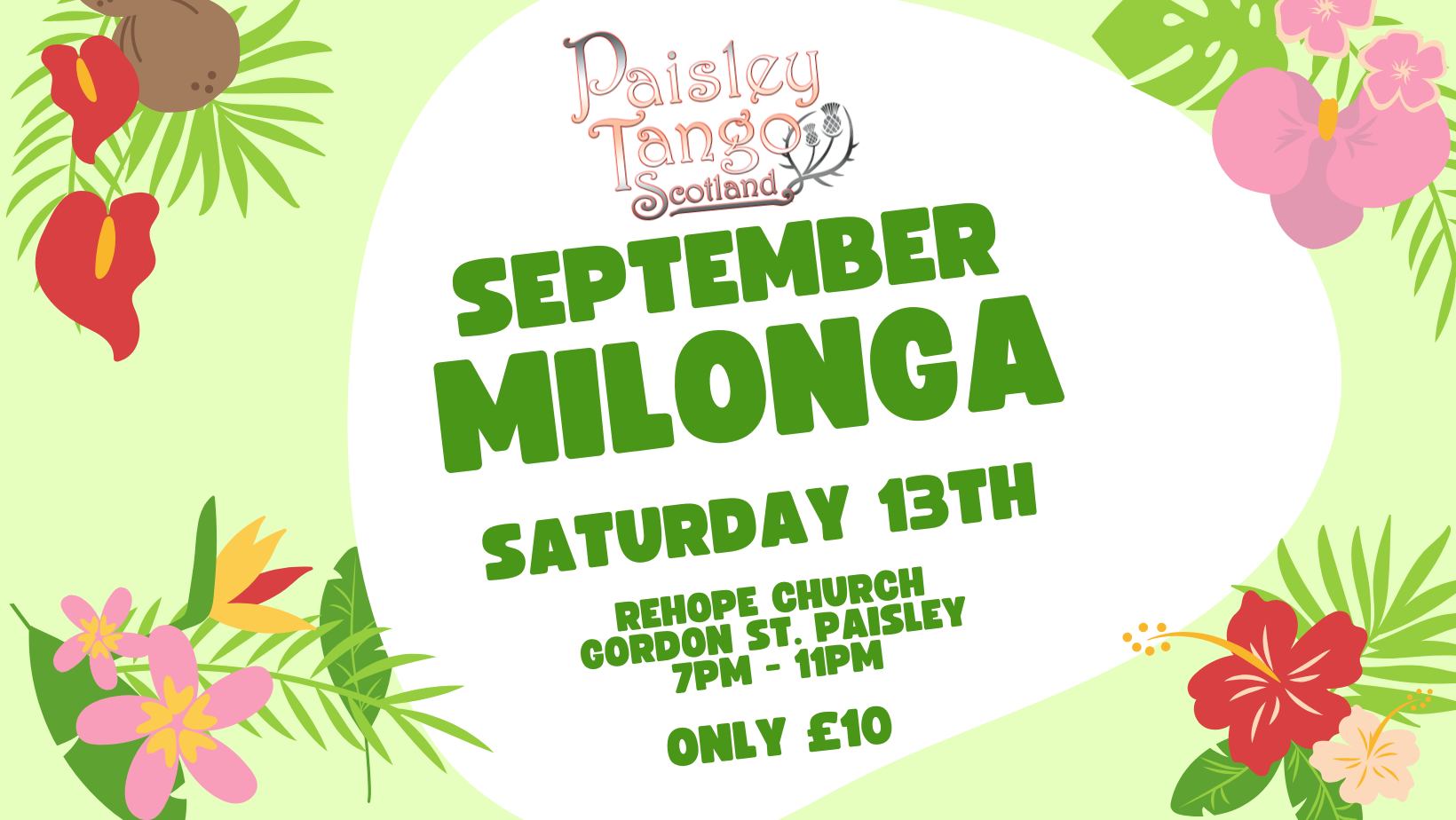 Paisley Tango September Milonga