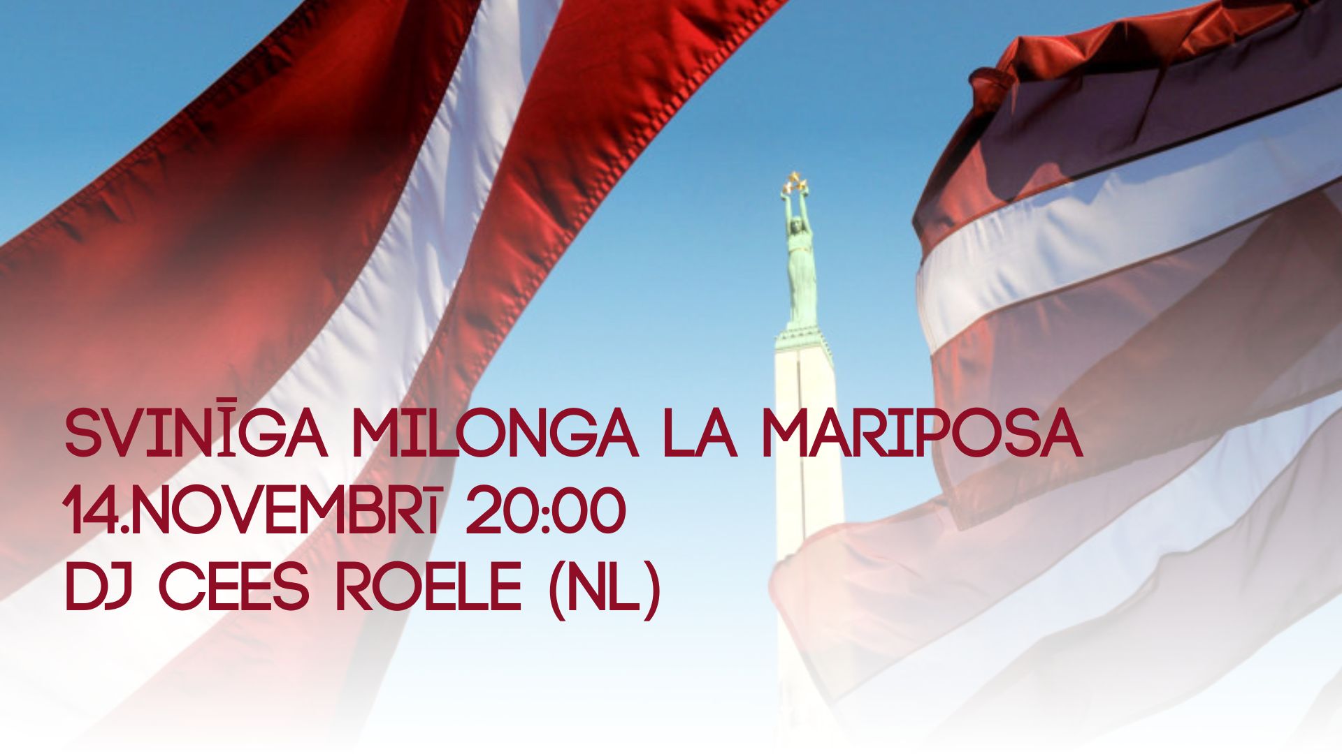 🇱🇻 SVINĪGA MILONGA La Mariposa 🇱🇻 * DJ Cees Roele (NL)