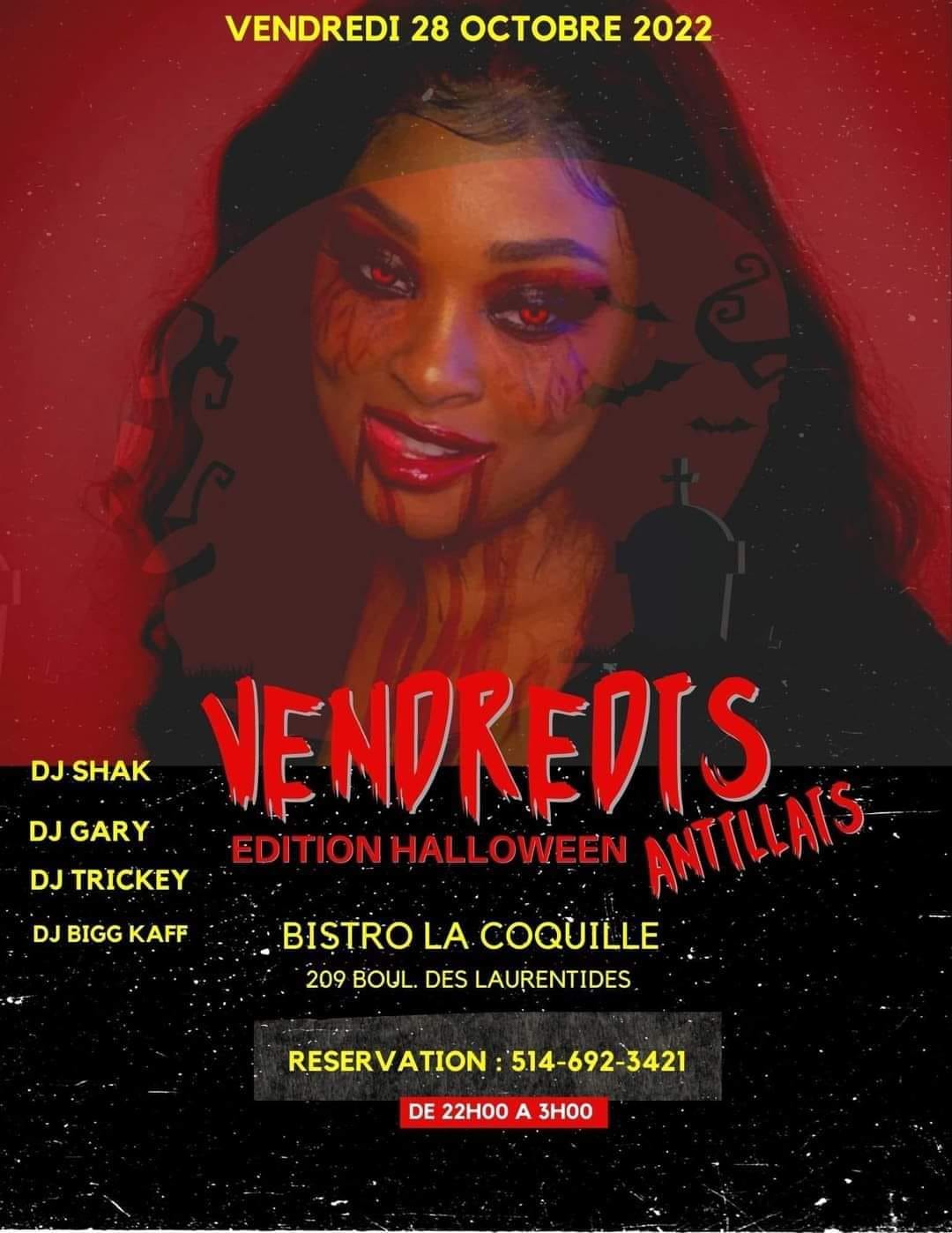 VENDREDIS ANTILLAIS( edition halloween)