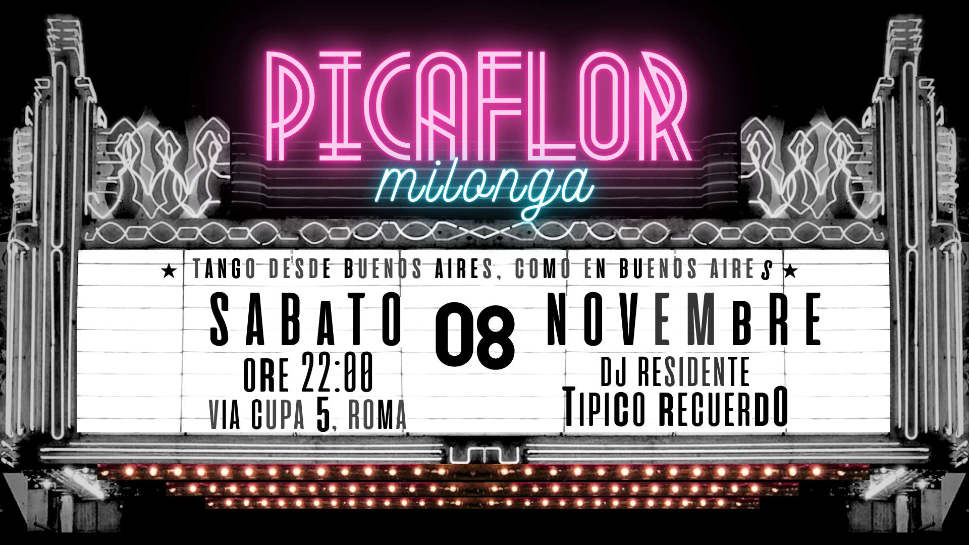 Picaflor Milonga โจ 8 novembre