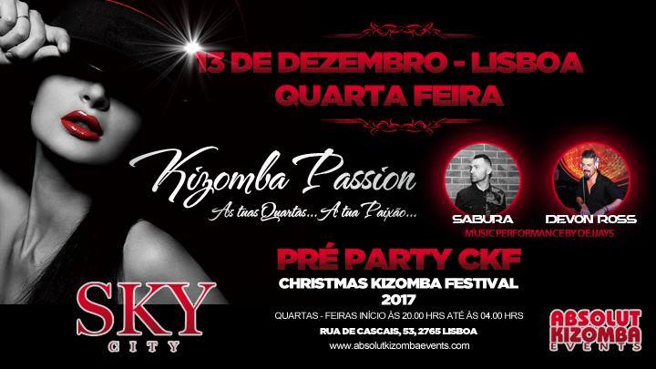 Kizomba Passion - Preparty ckf - Quarta Feira no Sky City