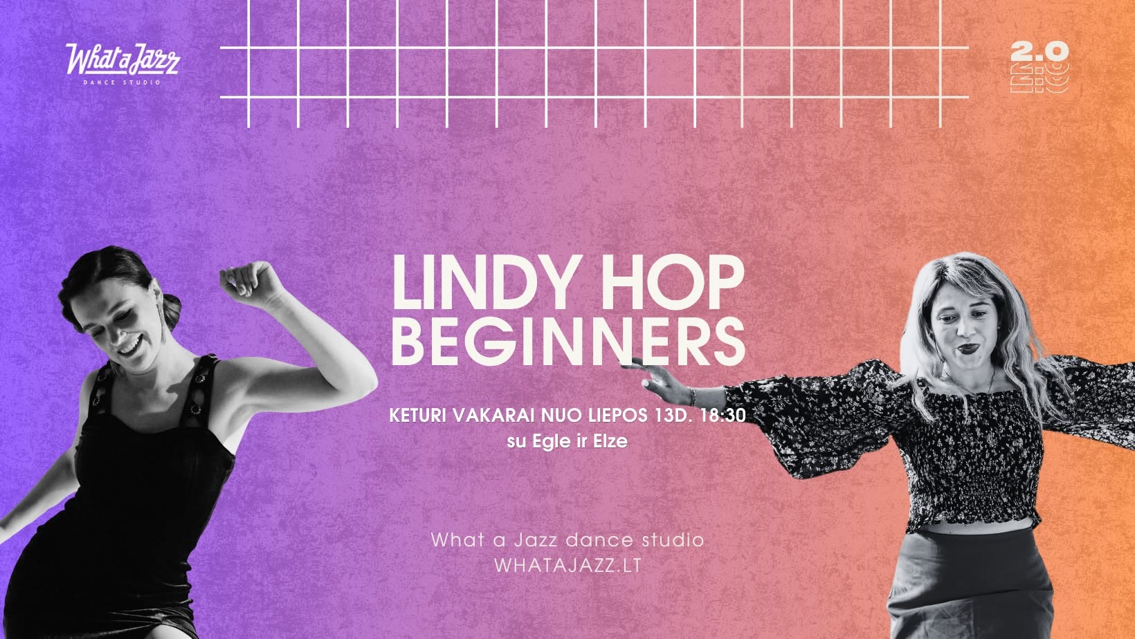 Lindy Hop Beginners intensyvus vasaros kursas