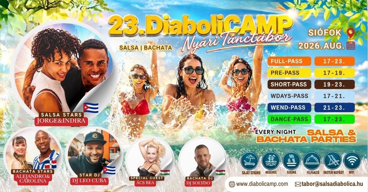23. Salsa Diabólica Nyári Tábor 2026 23rd DiabóliCAMP 2026