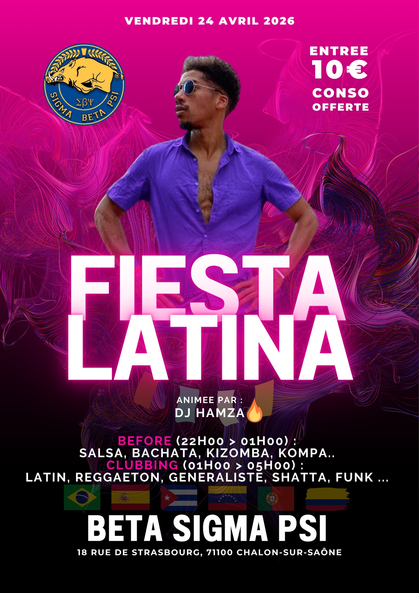 Fiesta Latina - Soirée SBK + Clubbing 🔥 (Dj Hamza)