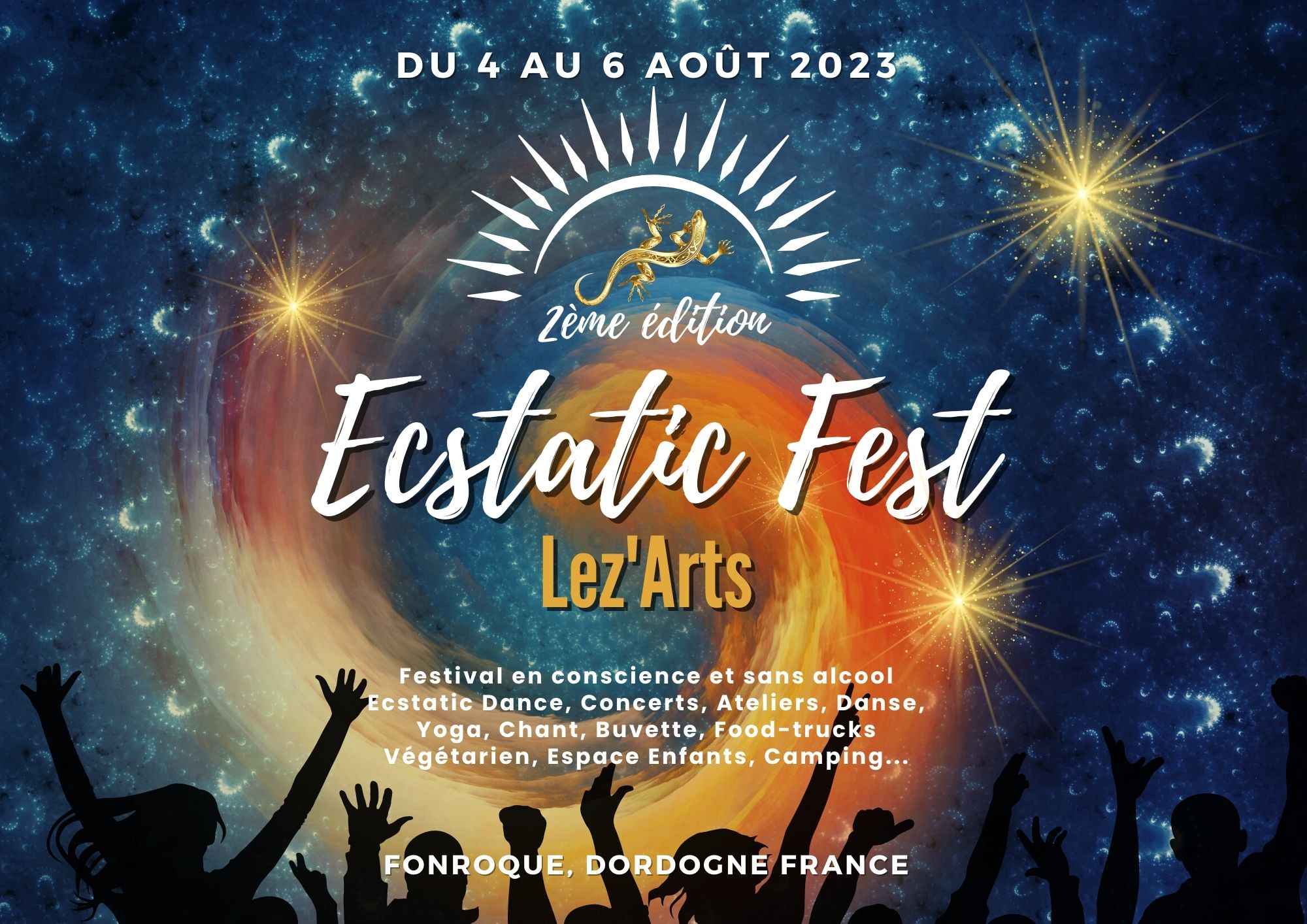Ecstatic Fest Lez'Arts 2ème édition - 4 au 6 Août 2023 - Fonroque, Dordogne