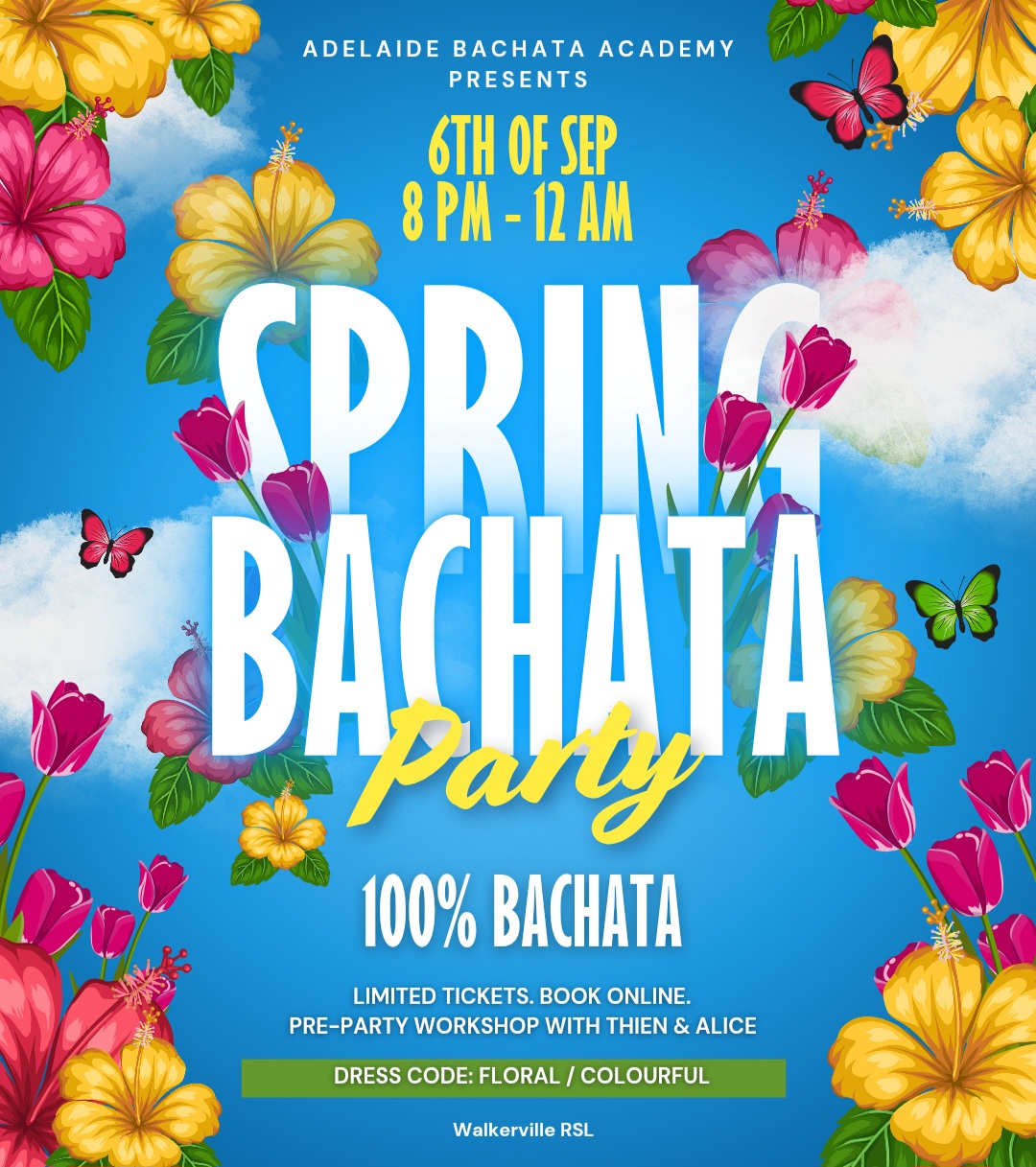 Spring Bachata Party 100% Bachata 6th of September