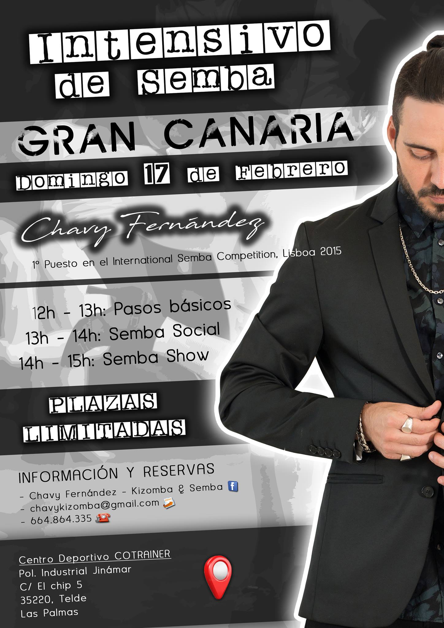 Intensivo de Semba con Chavy Fernández en Gran Canaria