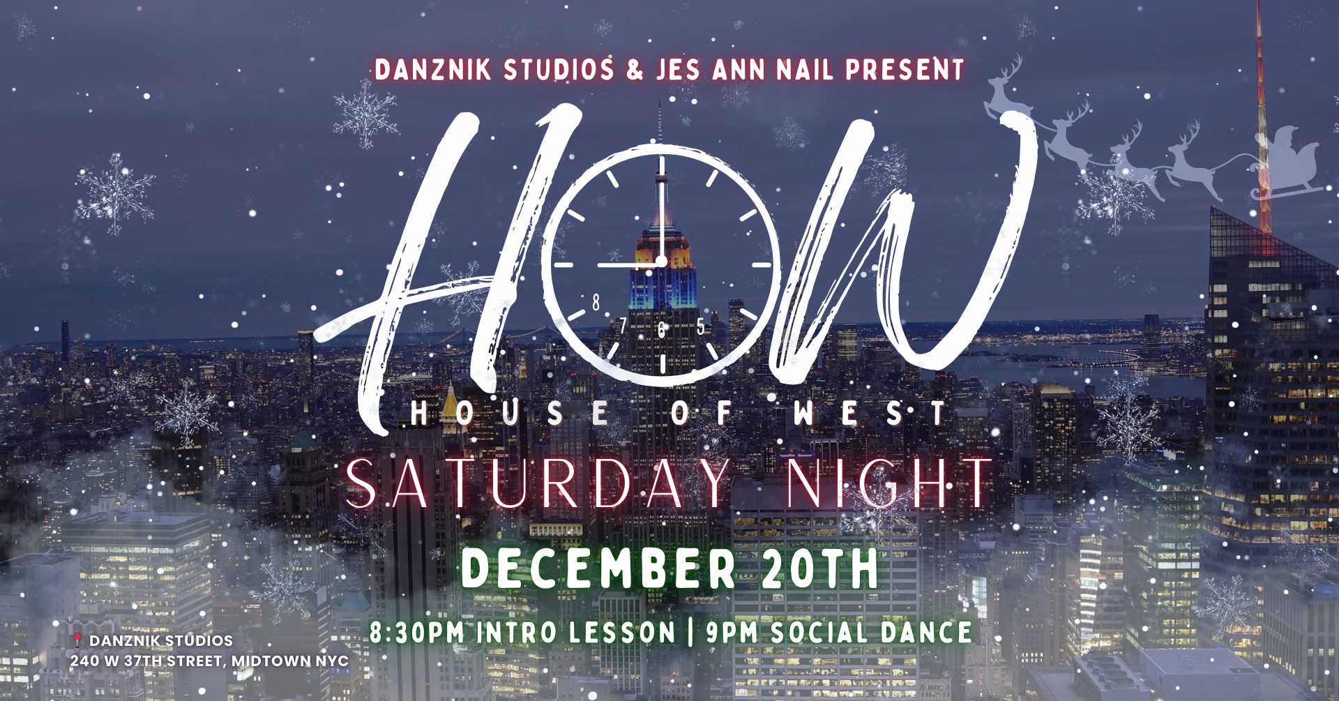 House of West - SATURDAY NIGHT in NYC! A West Coast Swing special with Jes Ann Nail!