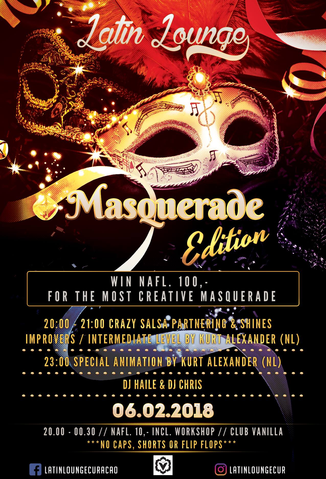 Latin Lounge - Masquerade Edition - February 2018