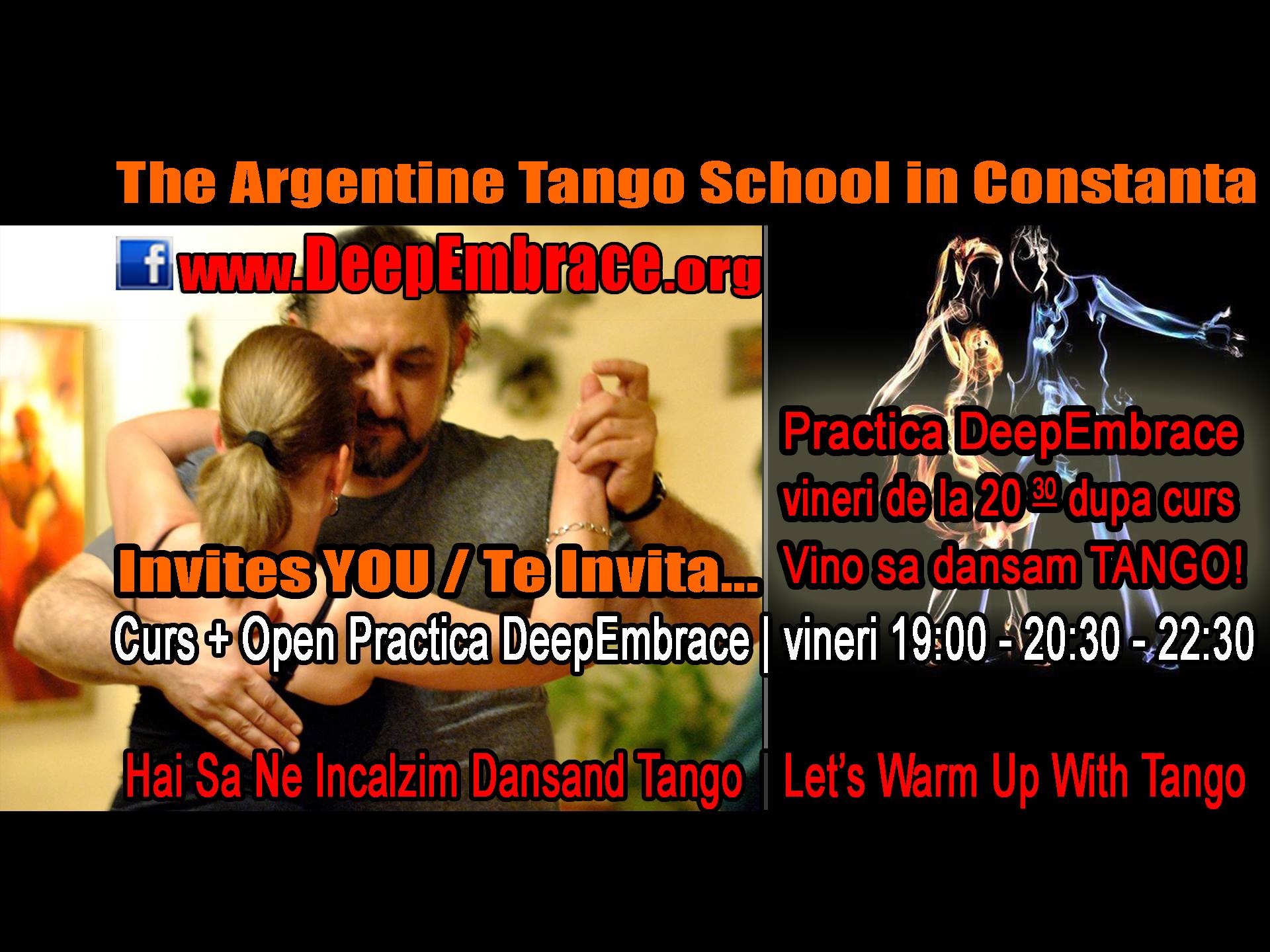 Curs & Open Practica DeepEmbrace, 19:00 - 20:30 - 22:30