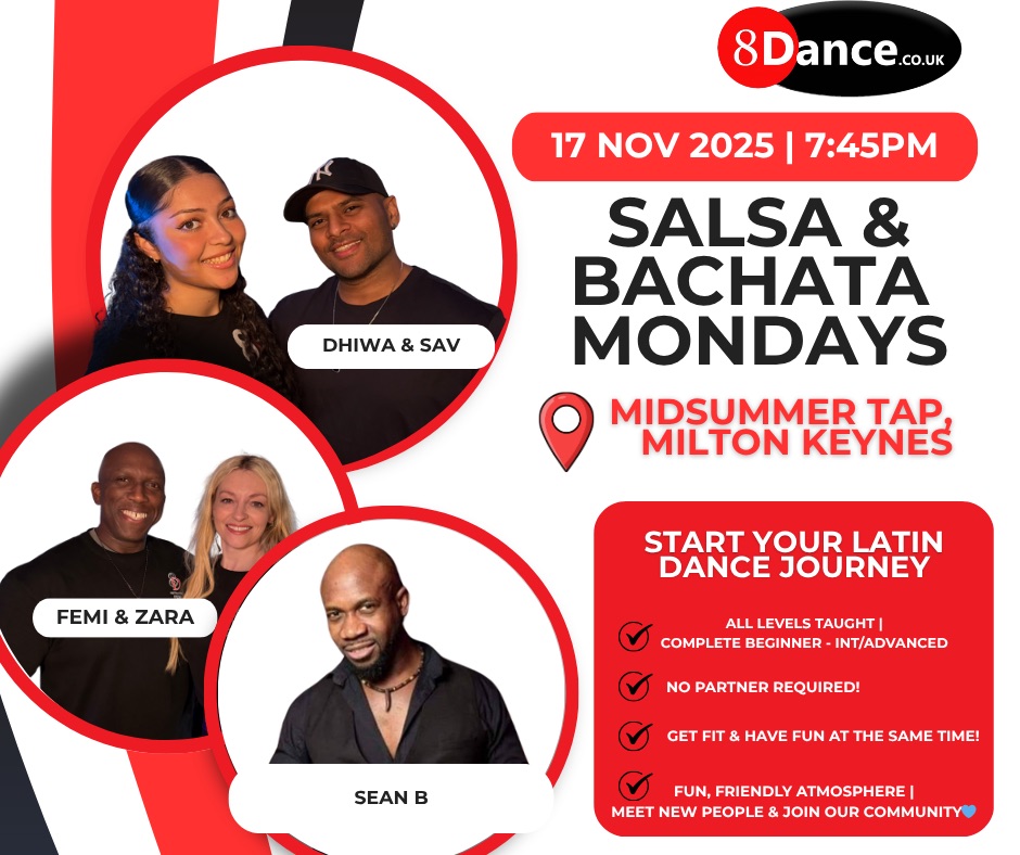8Dance Mondays Salsa&Bachata Classes ❤️🔥