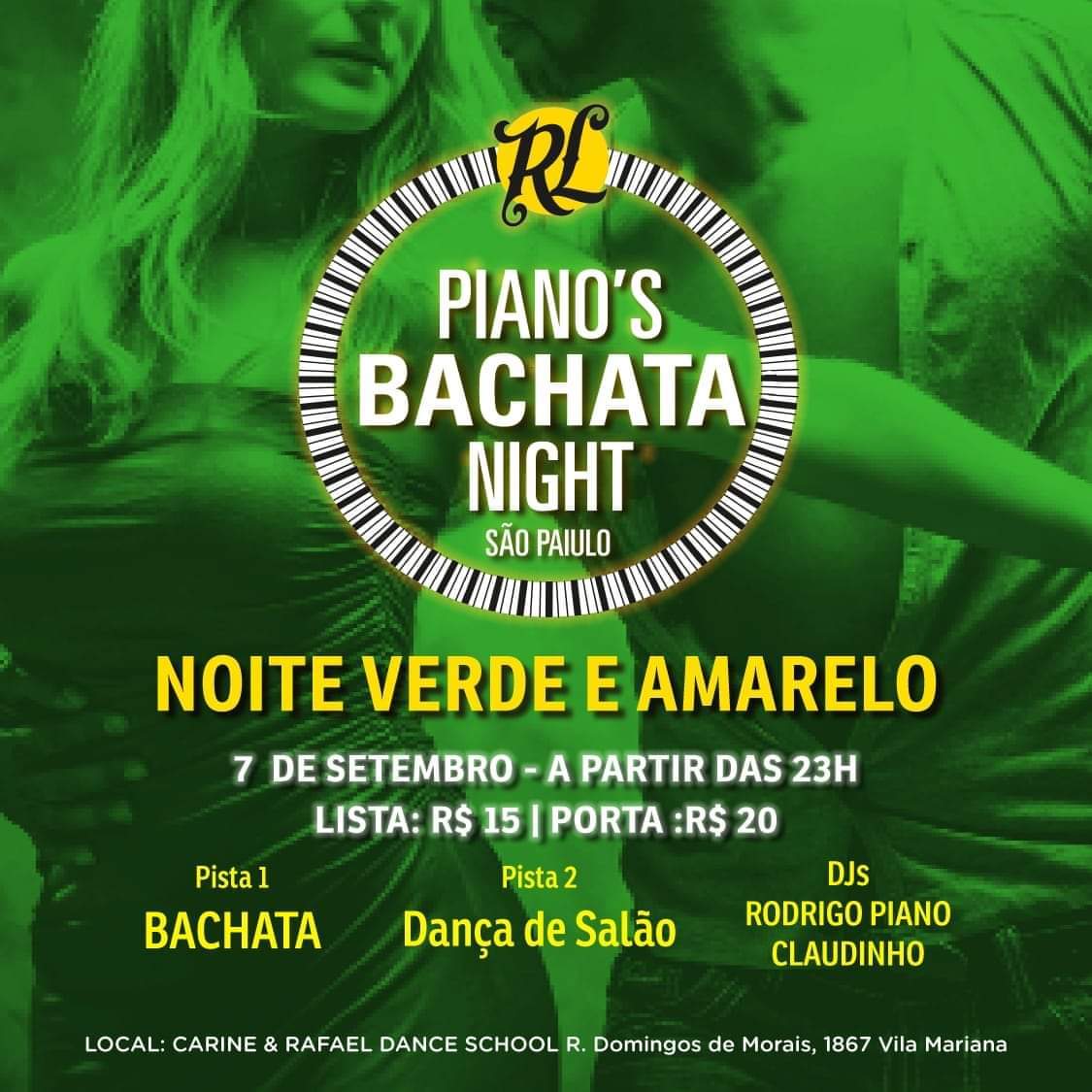 ÚLTIMO - Pianos Bachata Night -