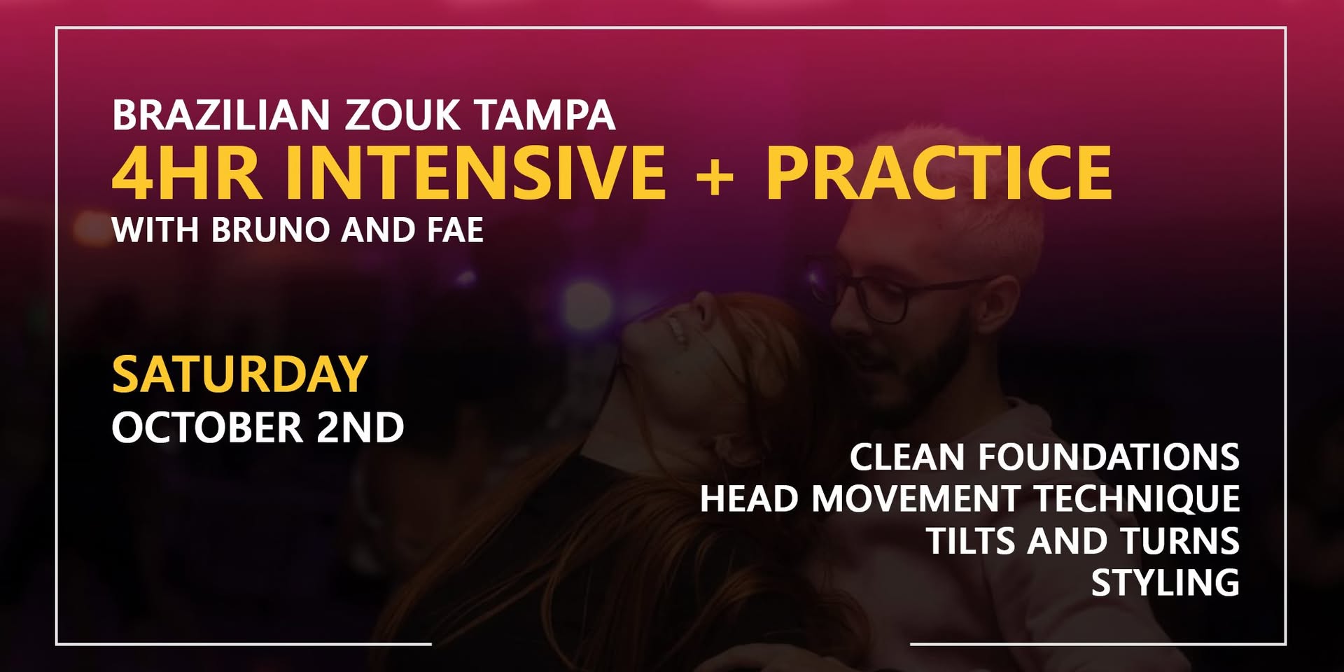 Brazilian Zouk 4hr INTENSIVE + PRACTICE in Tampa