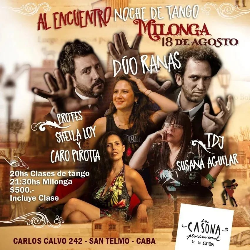 MILONGA AL ENCUENTRO NOCHE DE TANGO