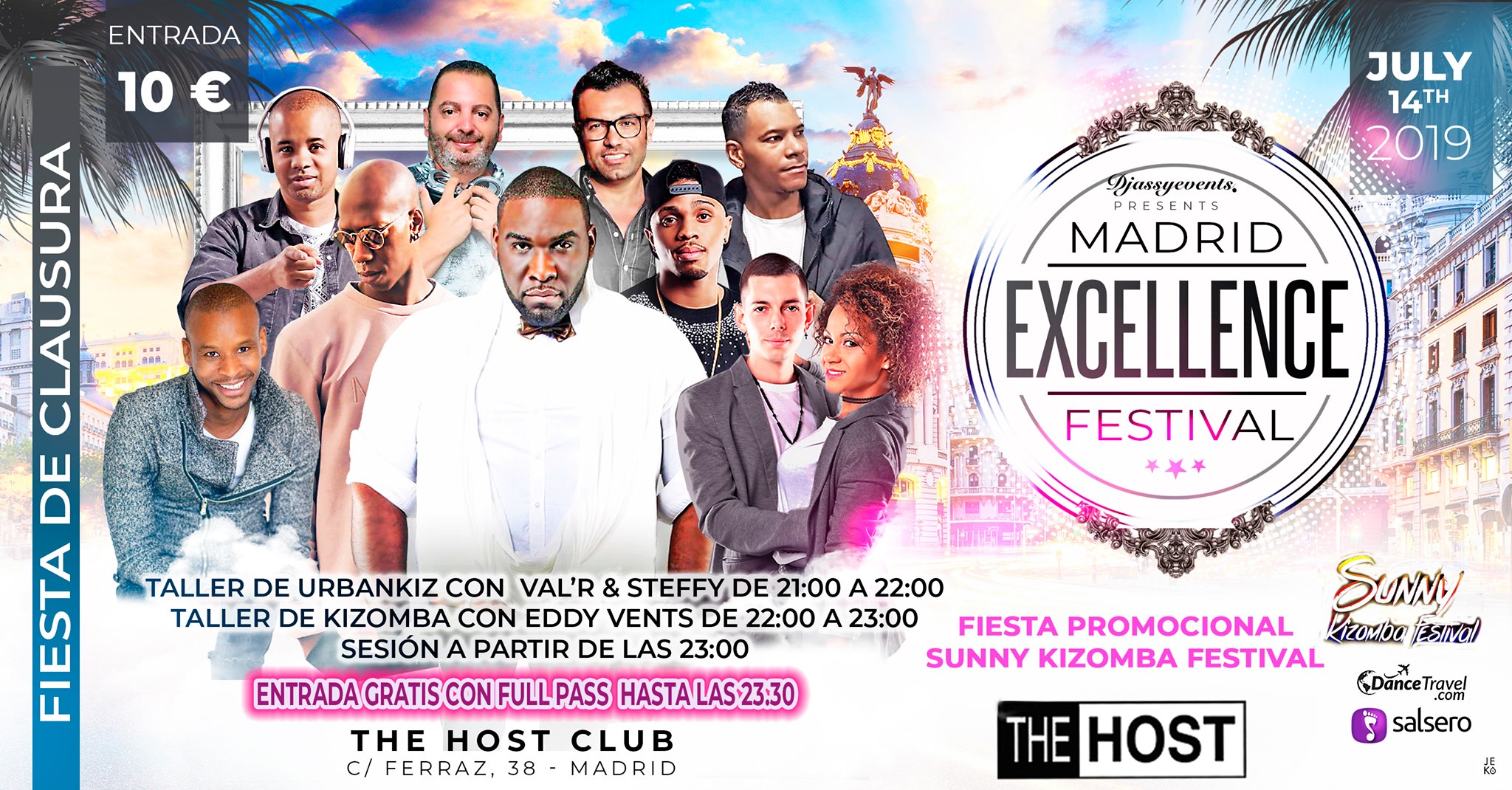 ★Fiesta de clausura de Madrid Excellence Festival en The Host★