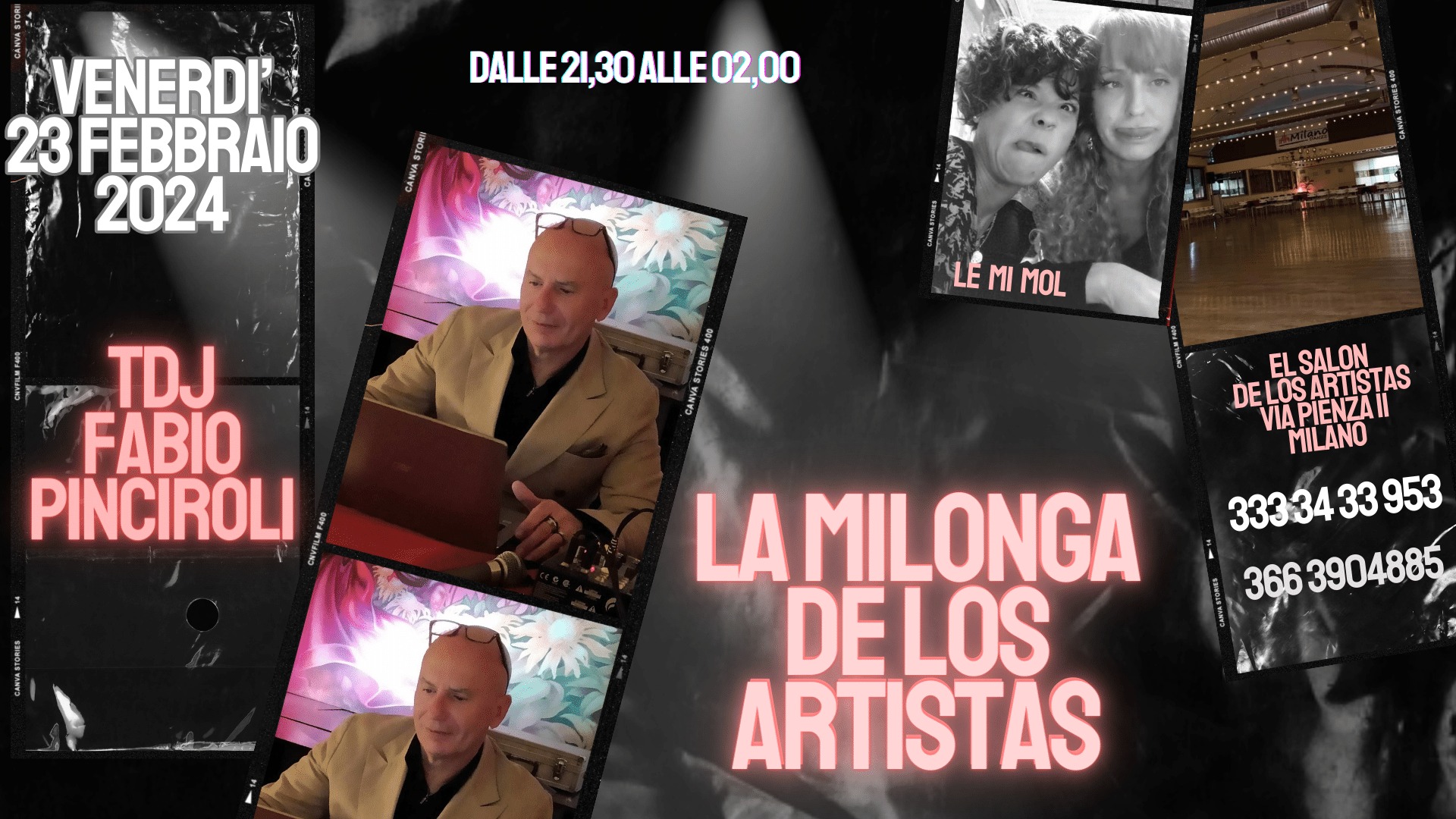 23 febbraio MILONGA DE LOS ARTISTAS tdj pinciroli