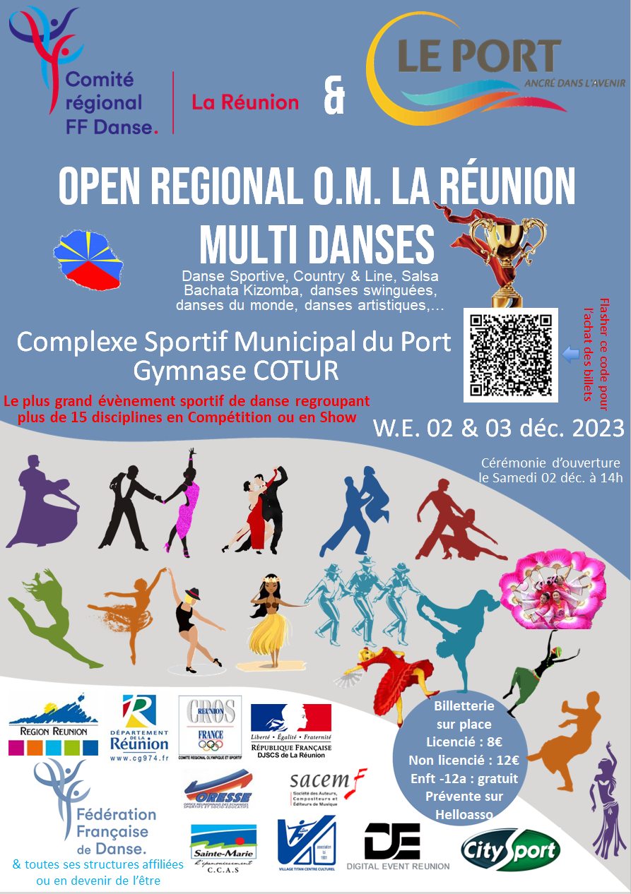 OPEN MULTI-DANSES : FÉDÉRATION FRANÇAISE DE DANSES - COMITE RÉGIONAL DE LA REUNION DE LA FFD