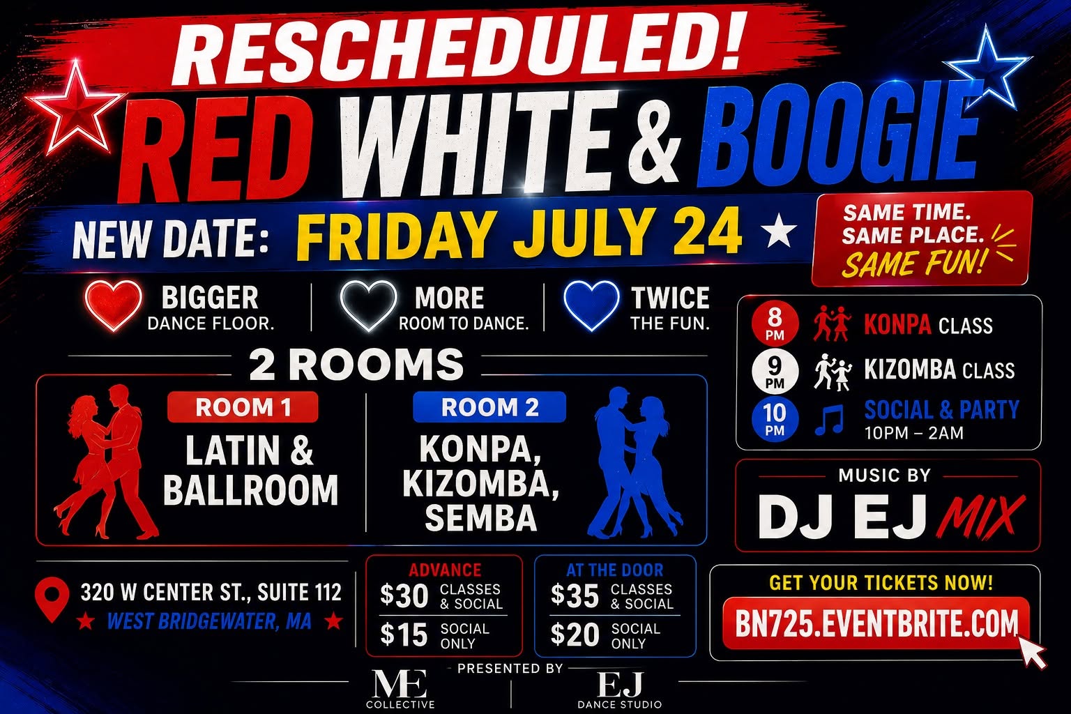 Boogie Night: Red, White & Boogie - Konpa, Kizomba, Salsa, Bachata and more!