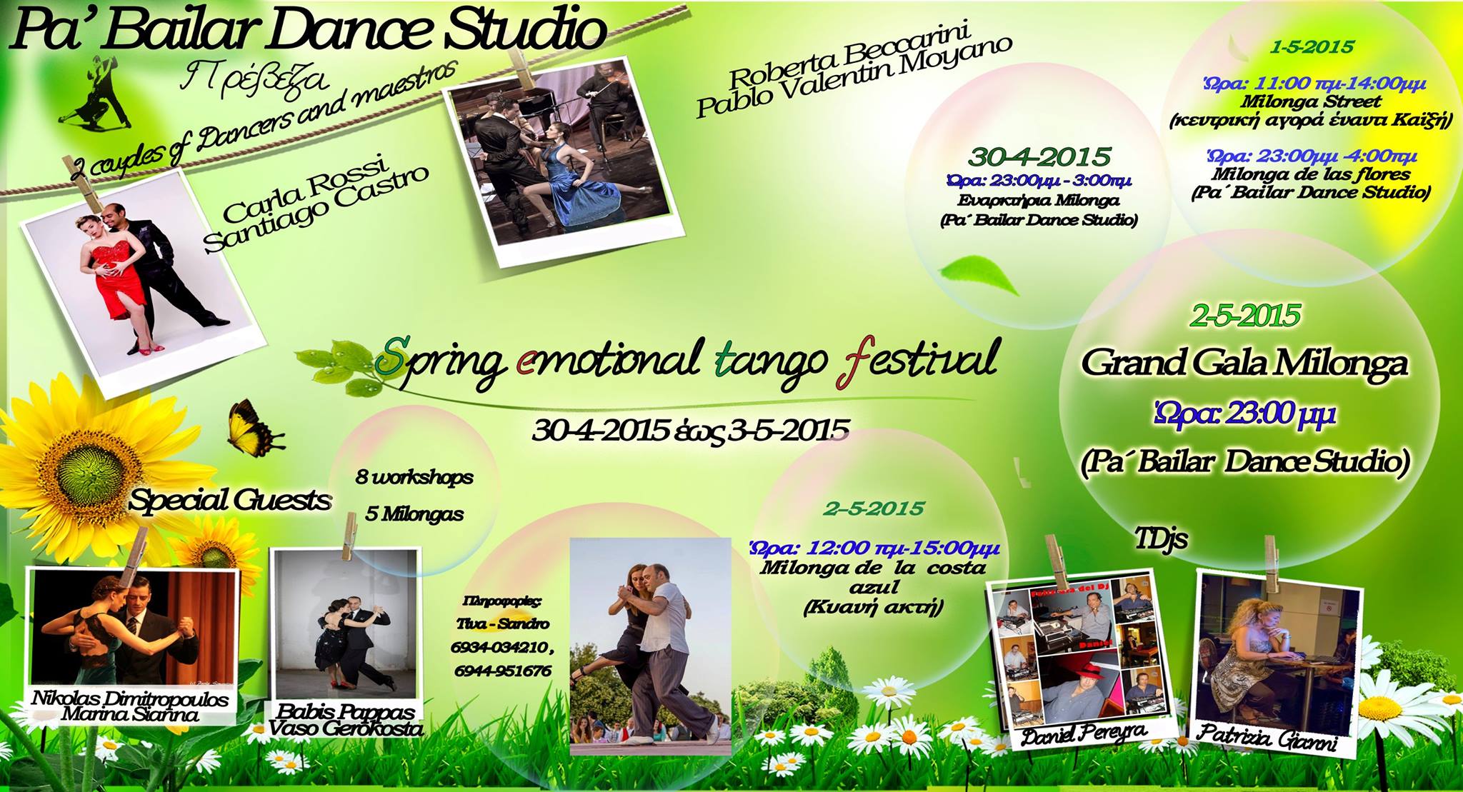 Pa`bailar Tango Spring festival 30-04 03-05-2015