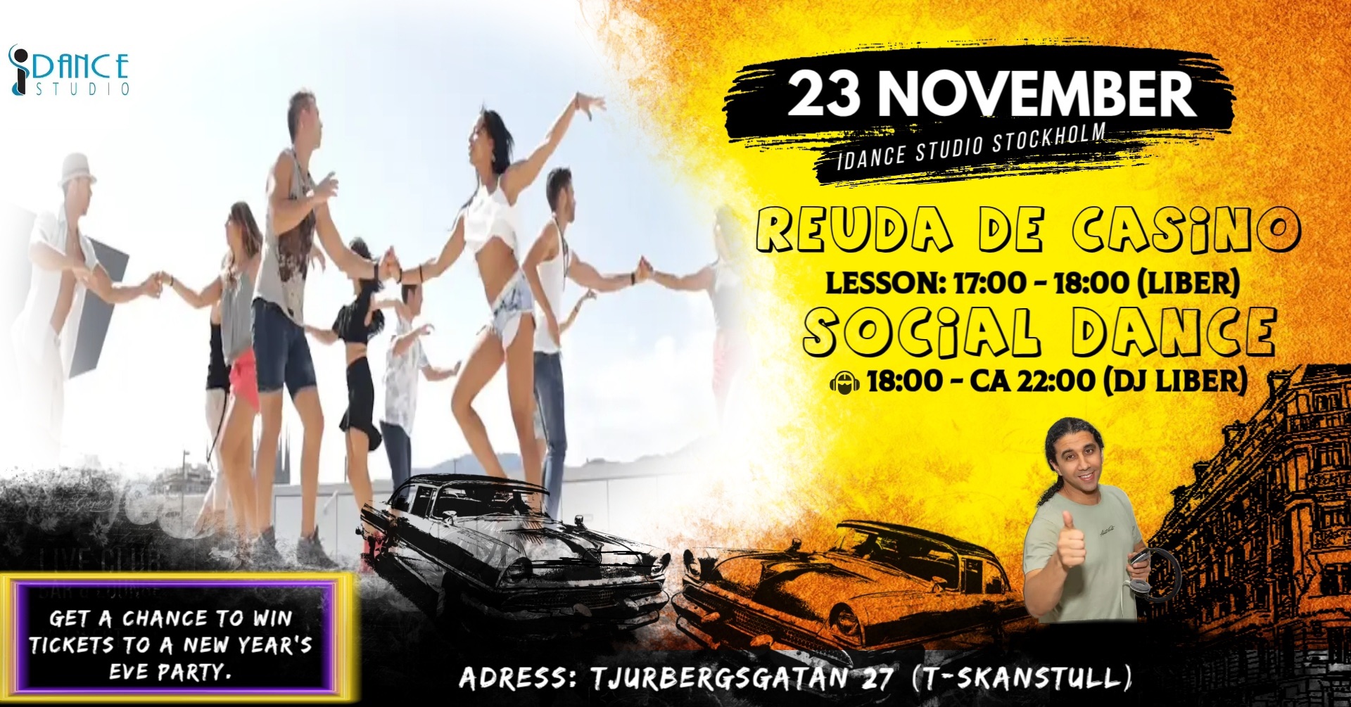 Rueda-kurs och Social Dance med DjLiber
