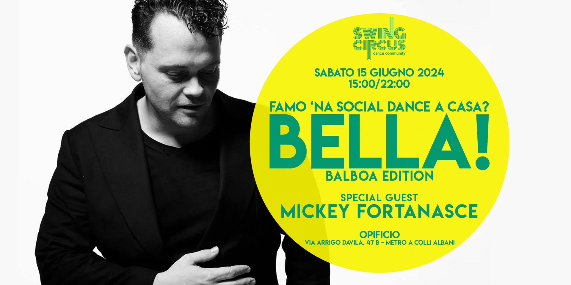 BELLA! Balboa ed. con Mickey Fortanasce