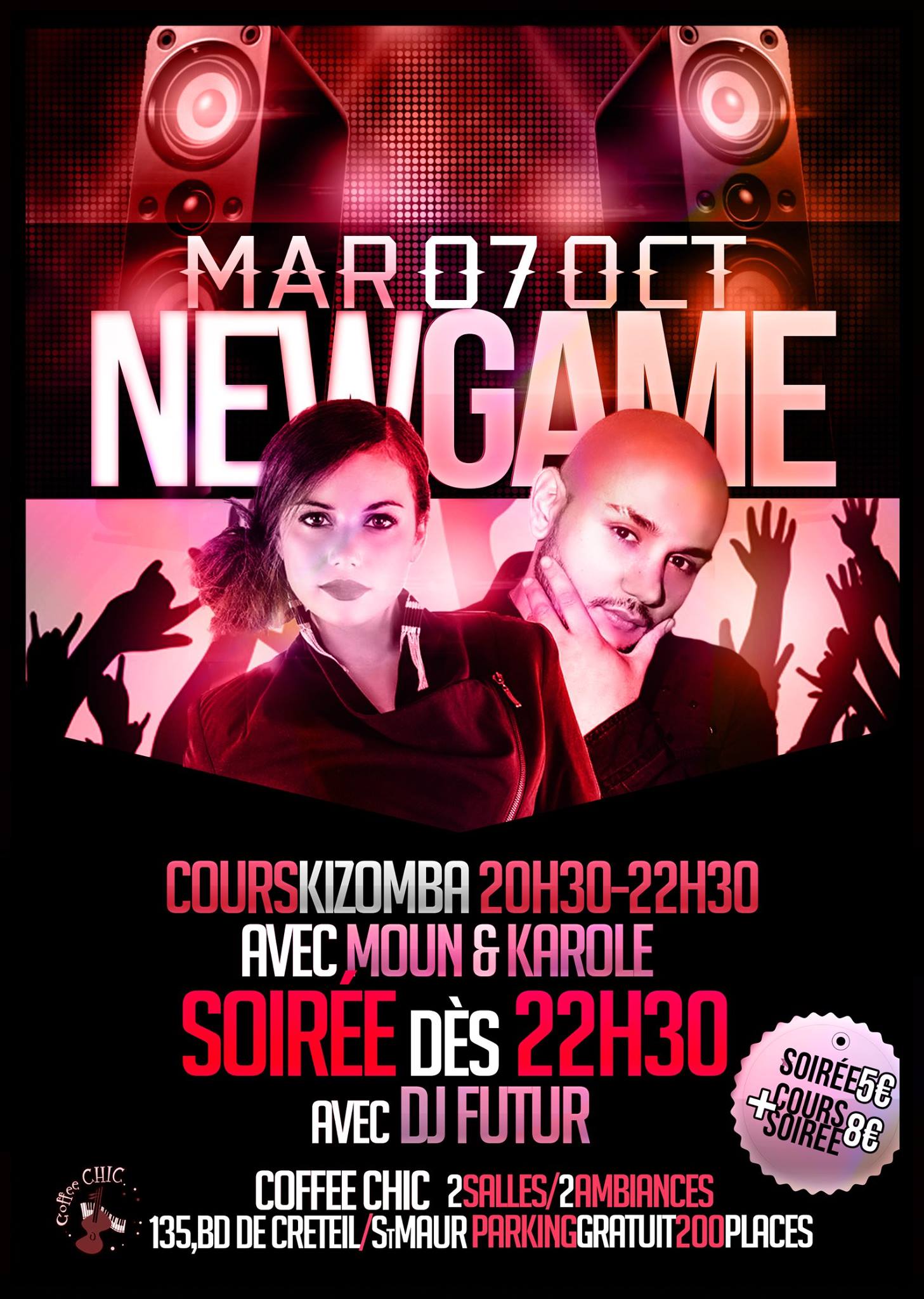 New game Moun , Karole + & Dj Futur …#Mardi7Octobre