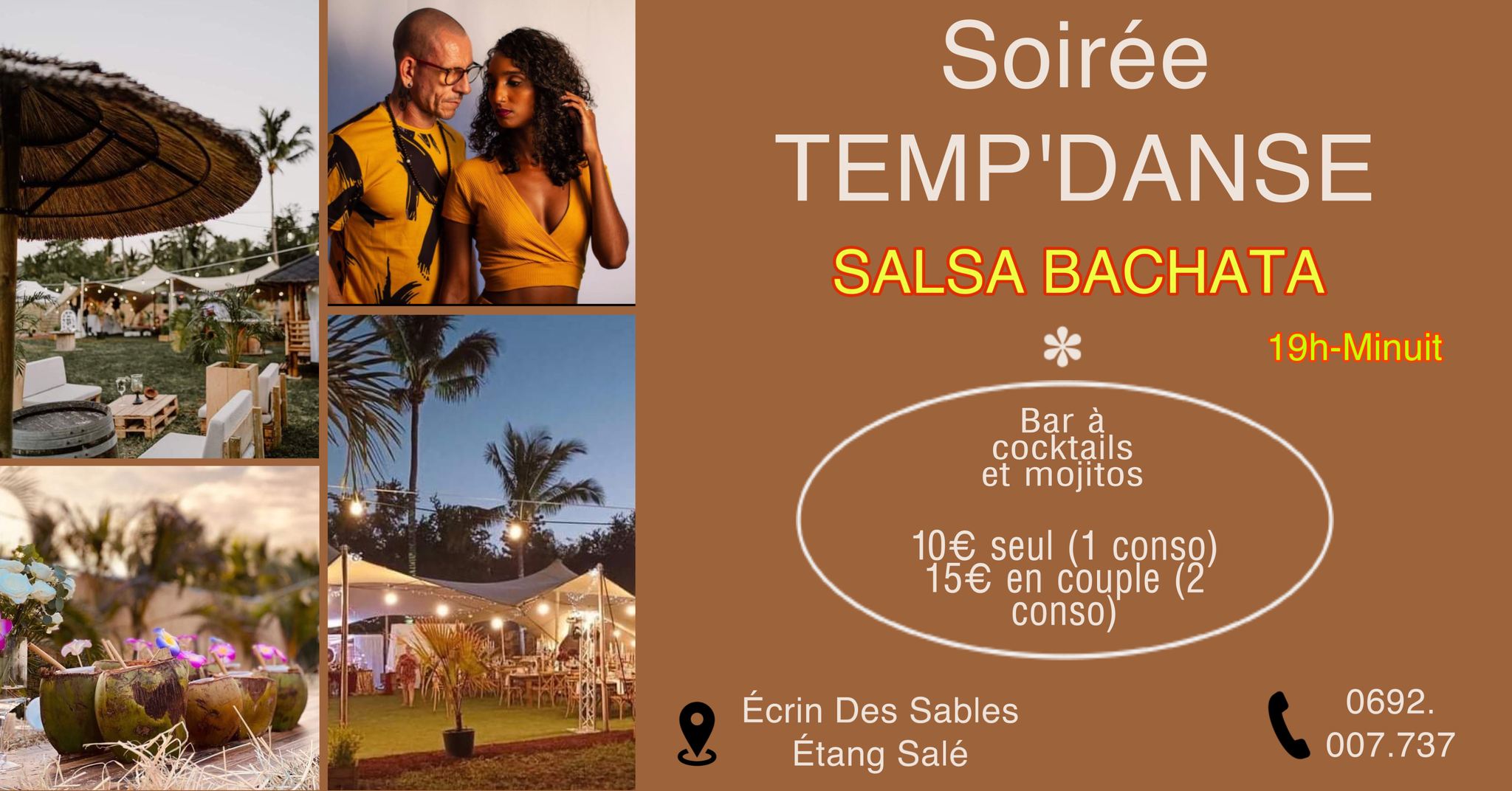 Première édition : soirée 𝐓𝐄𝐌𝐏'𝐃𝐀𝐍𝐒𝐄 le 07 mai 2022