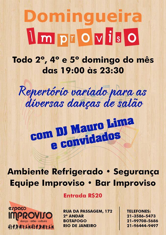 Domingueira 5º Domingo!!! Danças de Salão + Forró