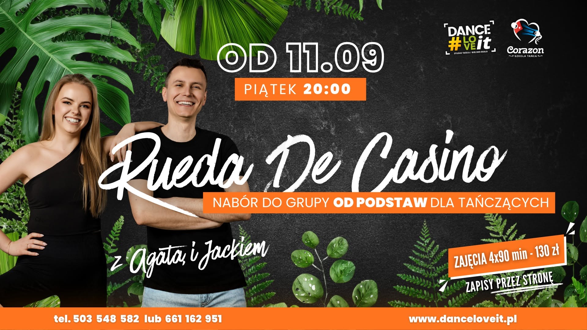 💃🕺 Rueda De Casino - BACK TO SCHOOL - wracamy na zajęcia po wakacjach! OD PODSTAW dla tańczących