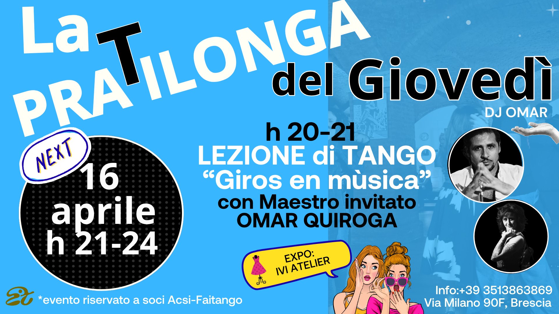 la Pratilonga del giovedì con Omar Quiroga expo Ivi Atelier