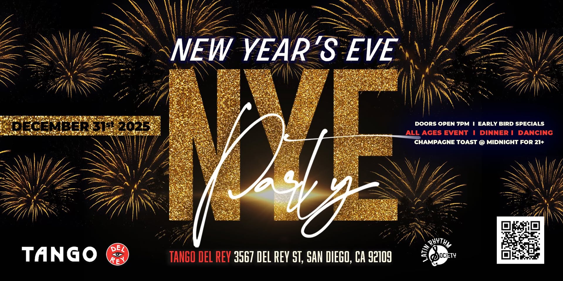 NEW YEAR'S EVE 2025 AT TANGO DEL REY