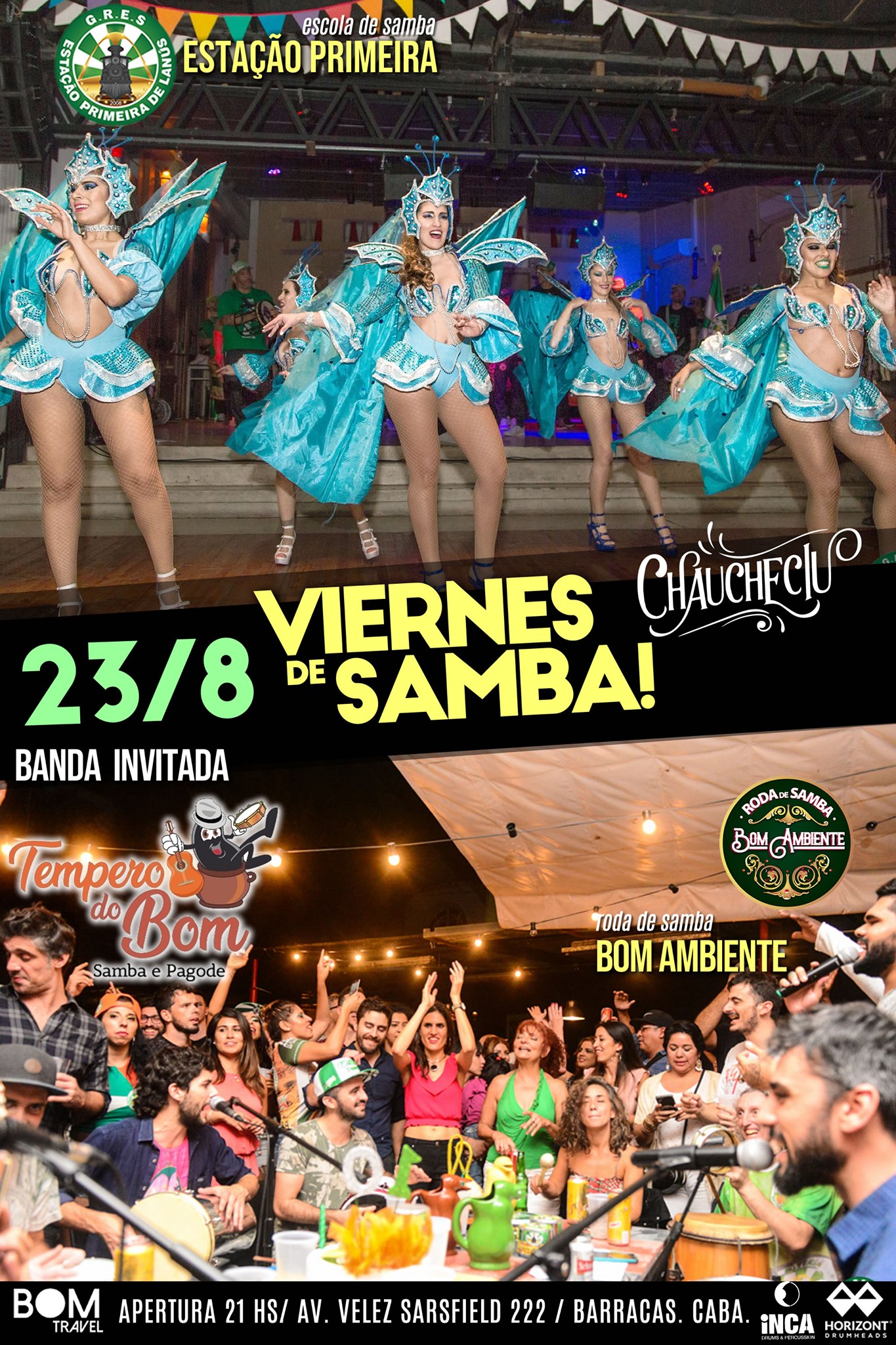 Viernes de Samba! Invitado: Roda de Samba Tempero do Bom