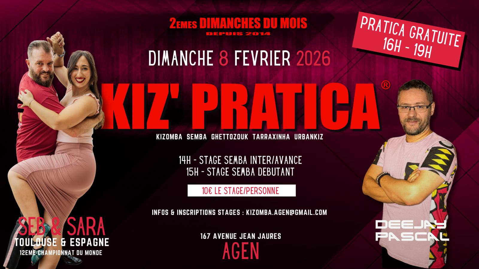 KIZ'PRATICA - 8 FEVRIER 2026 - Sara & Seb Azais