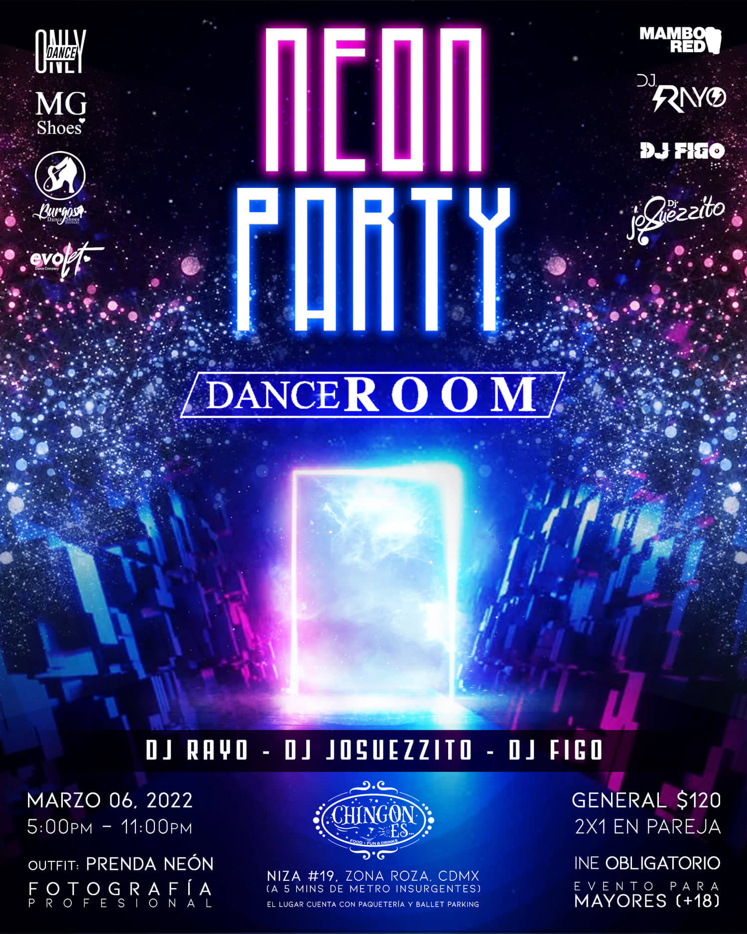 Dance Room Neon Party