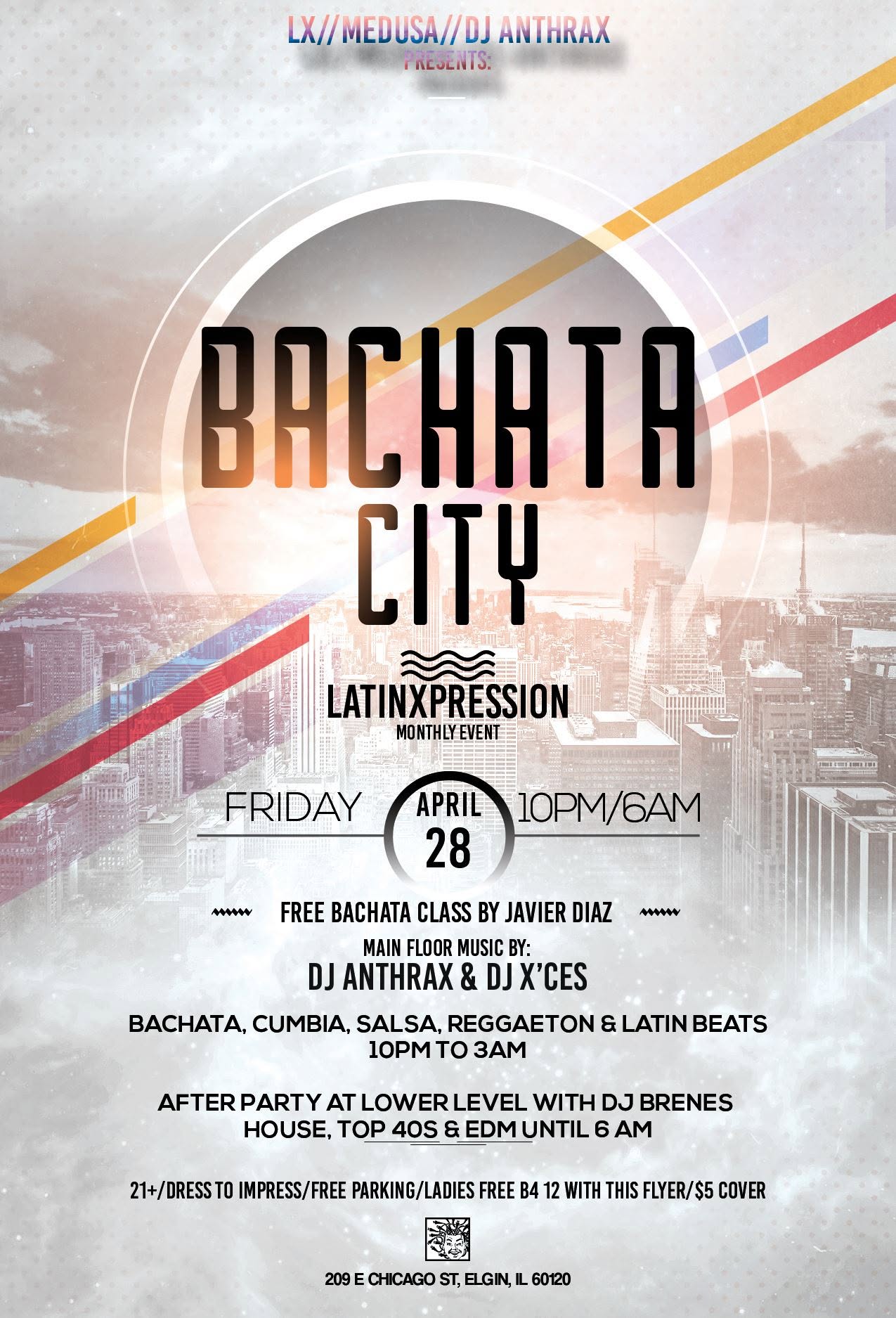 LX Bachata City Monthly Event At Medusa 4-28-17