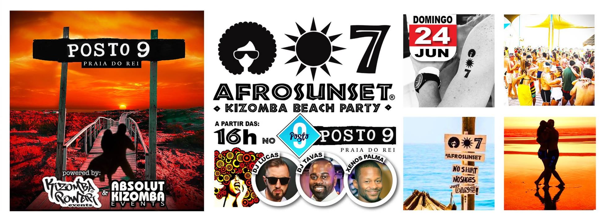 Afrosunset® ☼ Kizomba Beach Party ☼ 24 JUN - 16h ☼ Praia do Rei