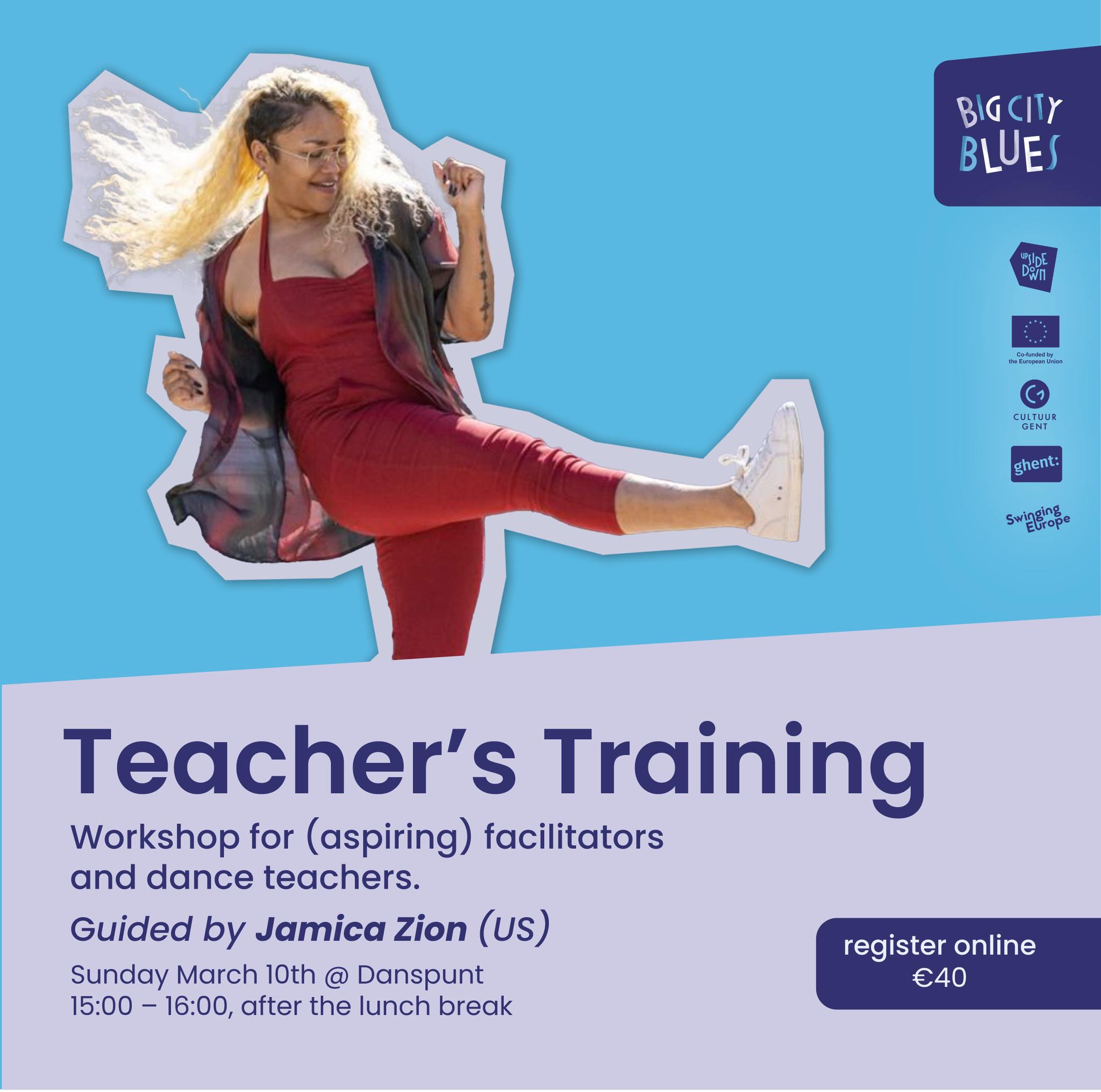 Teacher's Training for Blues & Swing dancers with Jamica Zion ! Last spots !