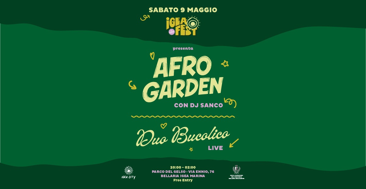 IGEAFEST • AFROGARDEN + DUO BUCOLICO LIVE