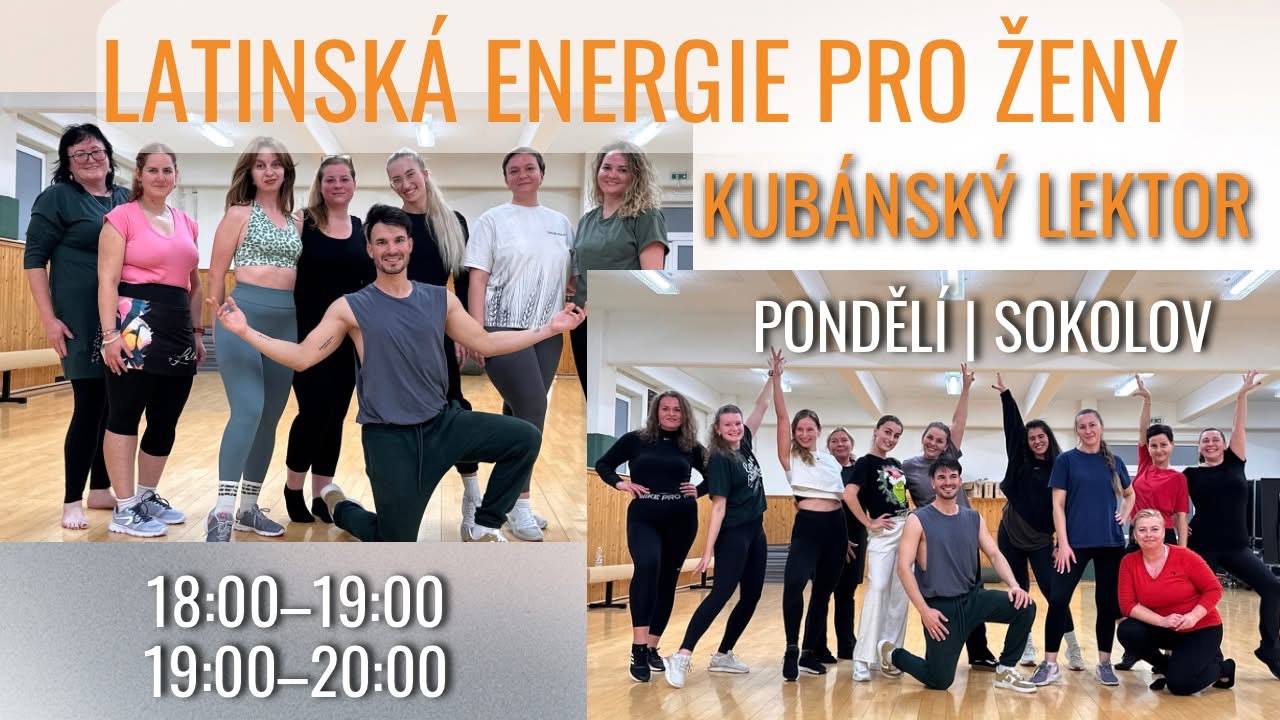 💃 Latinské tance pro ženy Karibský Mix Sokolov