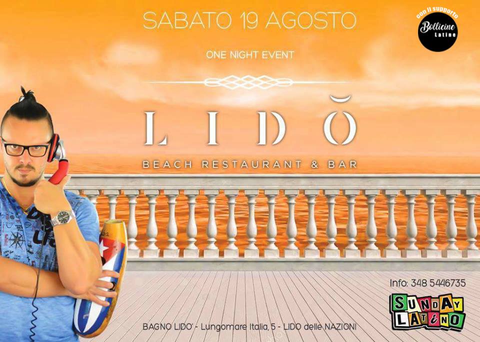 La terrazza latina LIDO' con il supporto di bollicine latine
